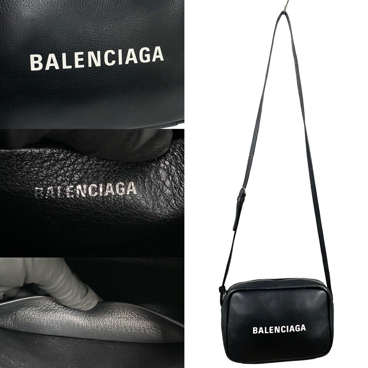 Balenciaga Balenciaga Shoulder Bag Black Leather Size ONE SIZE - 3 Thumbnail