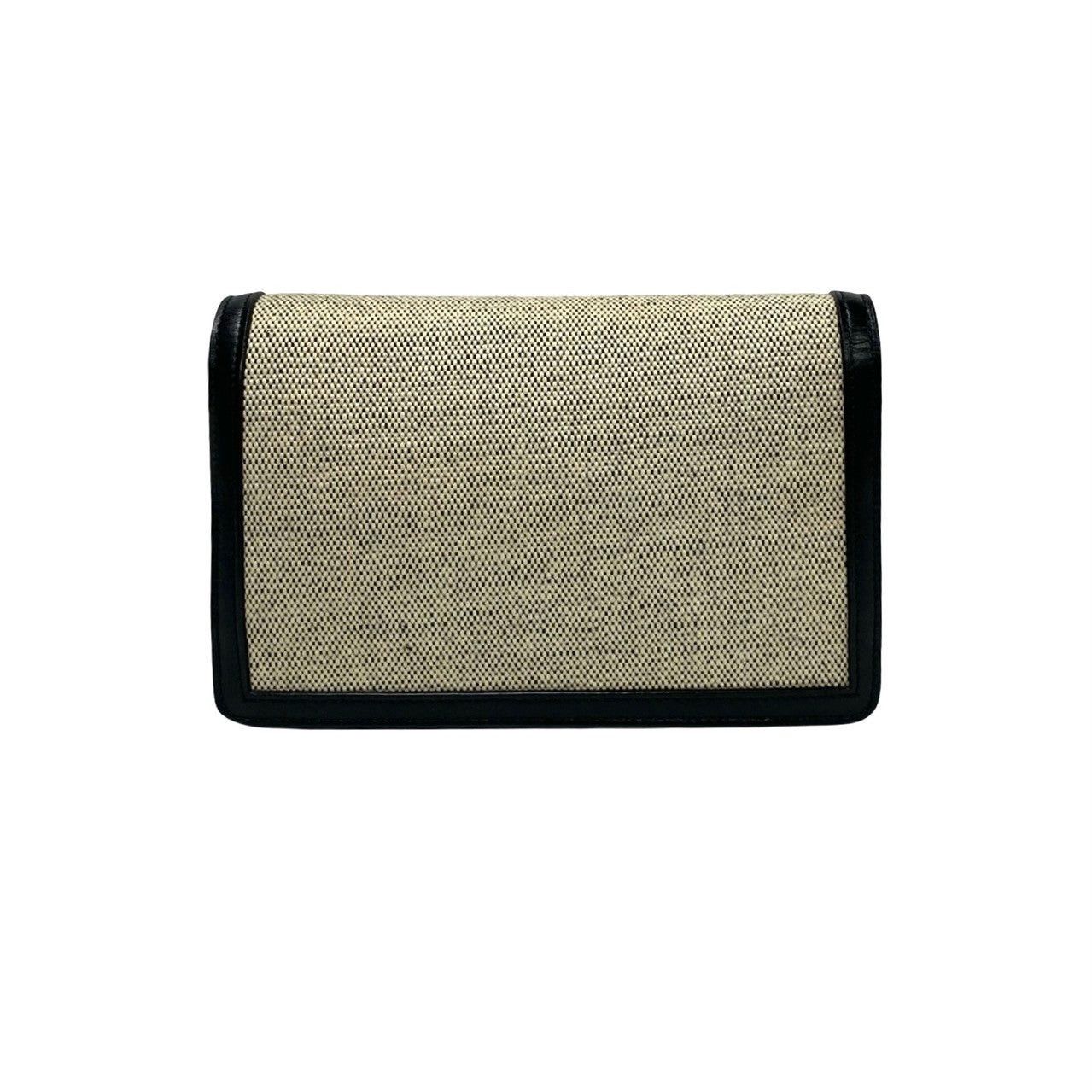 Celine Celine Shoulder Bag Black Cotton Size ONE SIZE - 4 Thumbnail