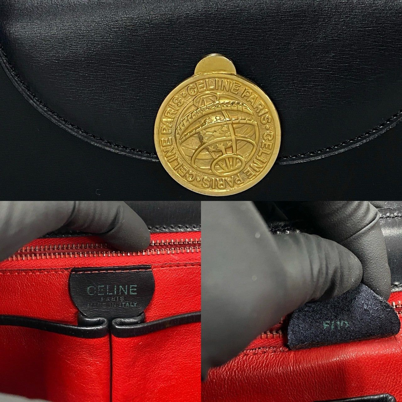 Celine Celine Handbag Black Leather Size ONE SIZE - 3 Thumbnail