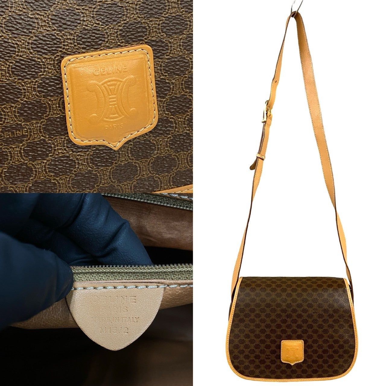 Celine Celine Shoulder Bag Brown Leather Size ONE SIZE - 2 Thumbnail