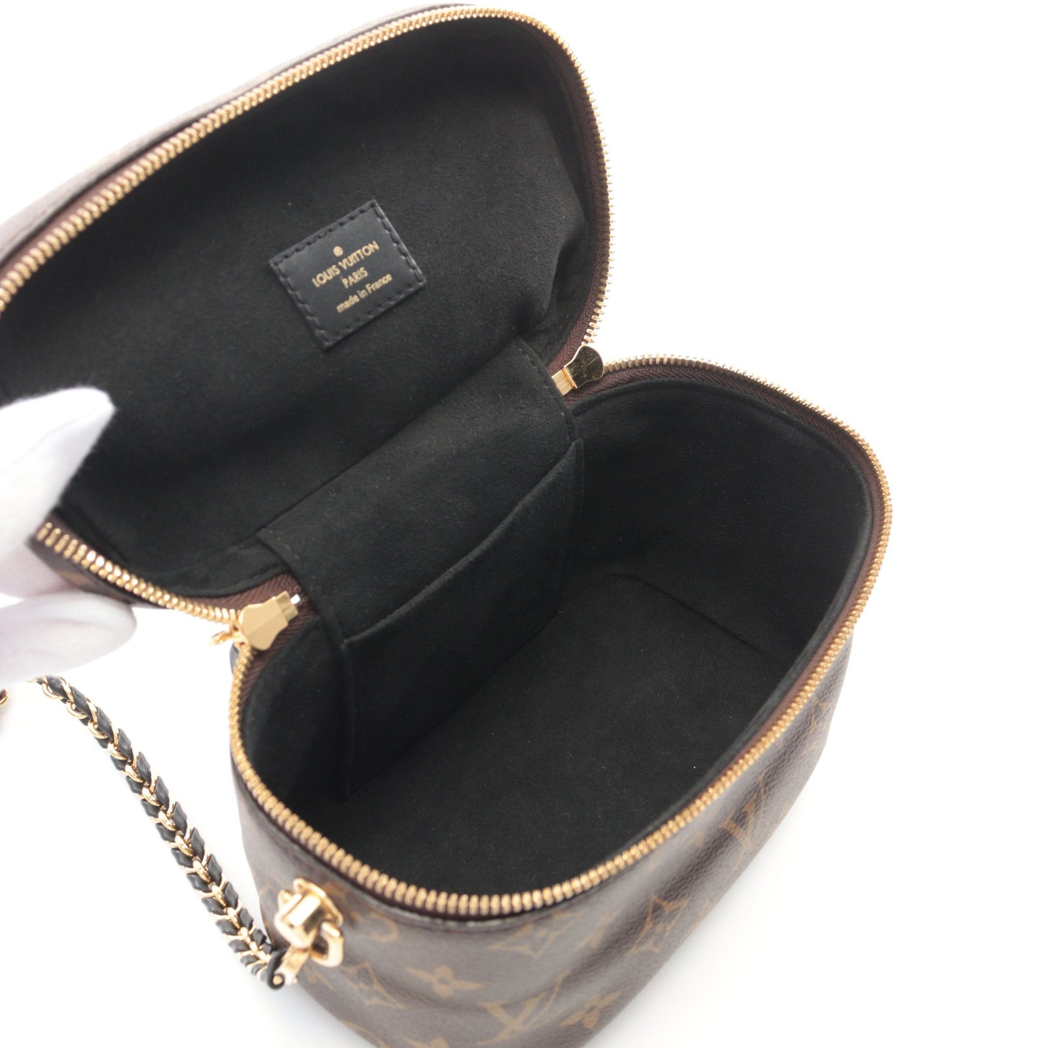 Louis Vuitton Louis Vuitton Vanity Nv Pm Monogram Reverse Handbag Bag Leather Brown Black Size ONE SIZE - 3 Thumbnail