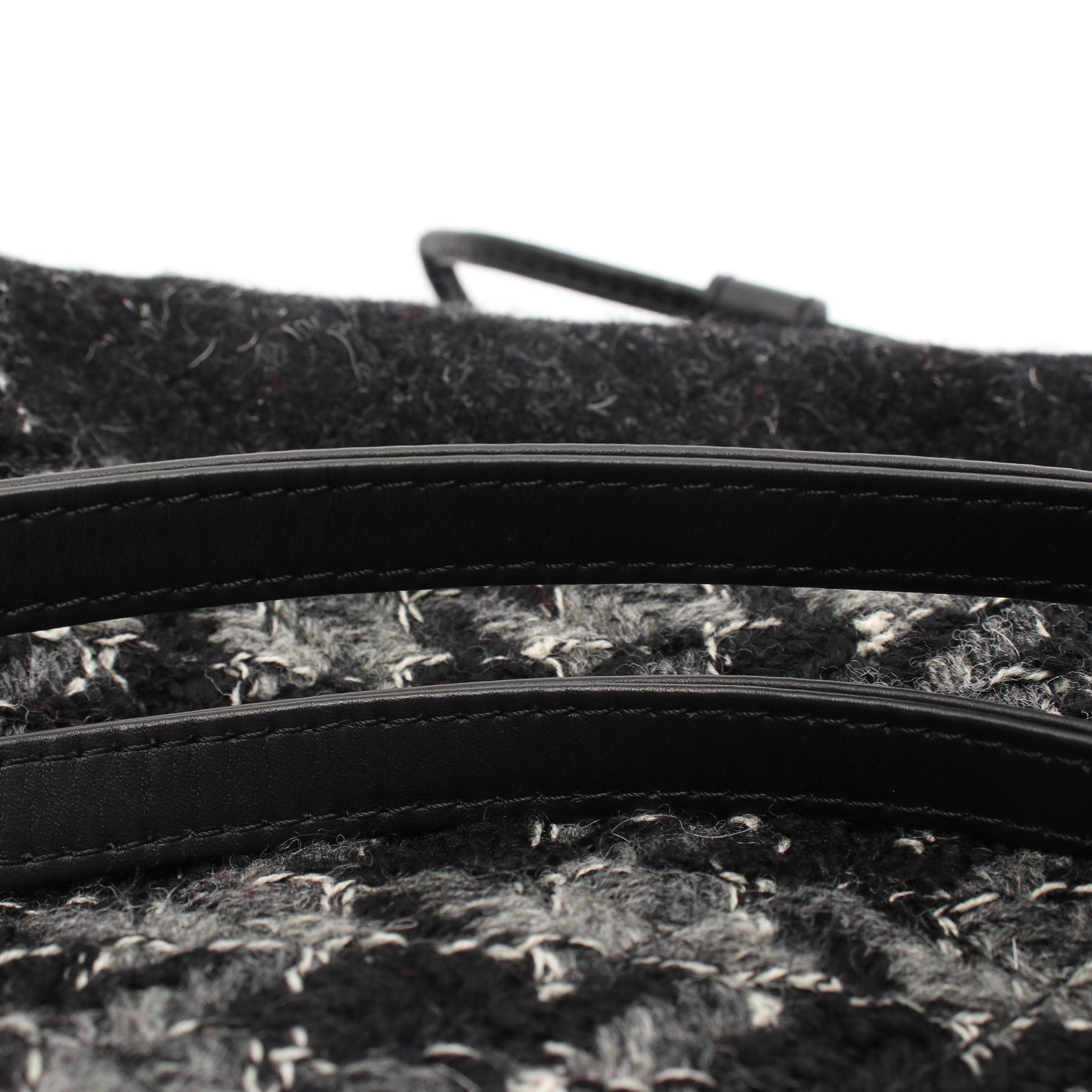 Chanel Chanel Coco Mark Chain Backpack Rucksack Tweed Black Gray White Silver Hardware Size ONE SIZE - 6 Thumbnail