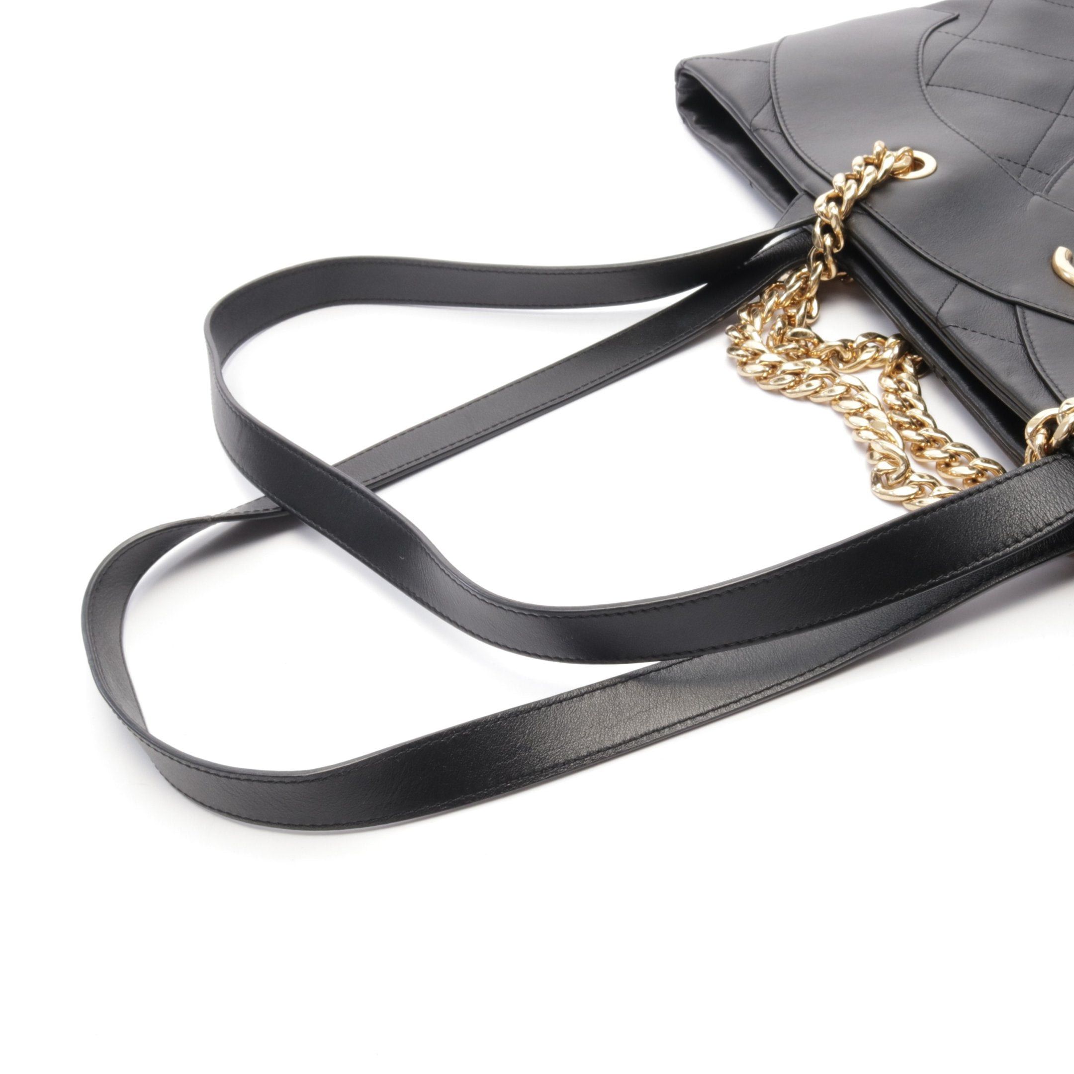 Chanel Chanel Matelasse Shoulder Bag Tote Leather Black Gold Hardware Size ONE SIZE - 8 Thumbnail