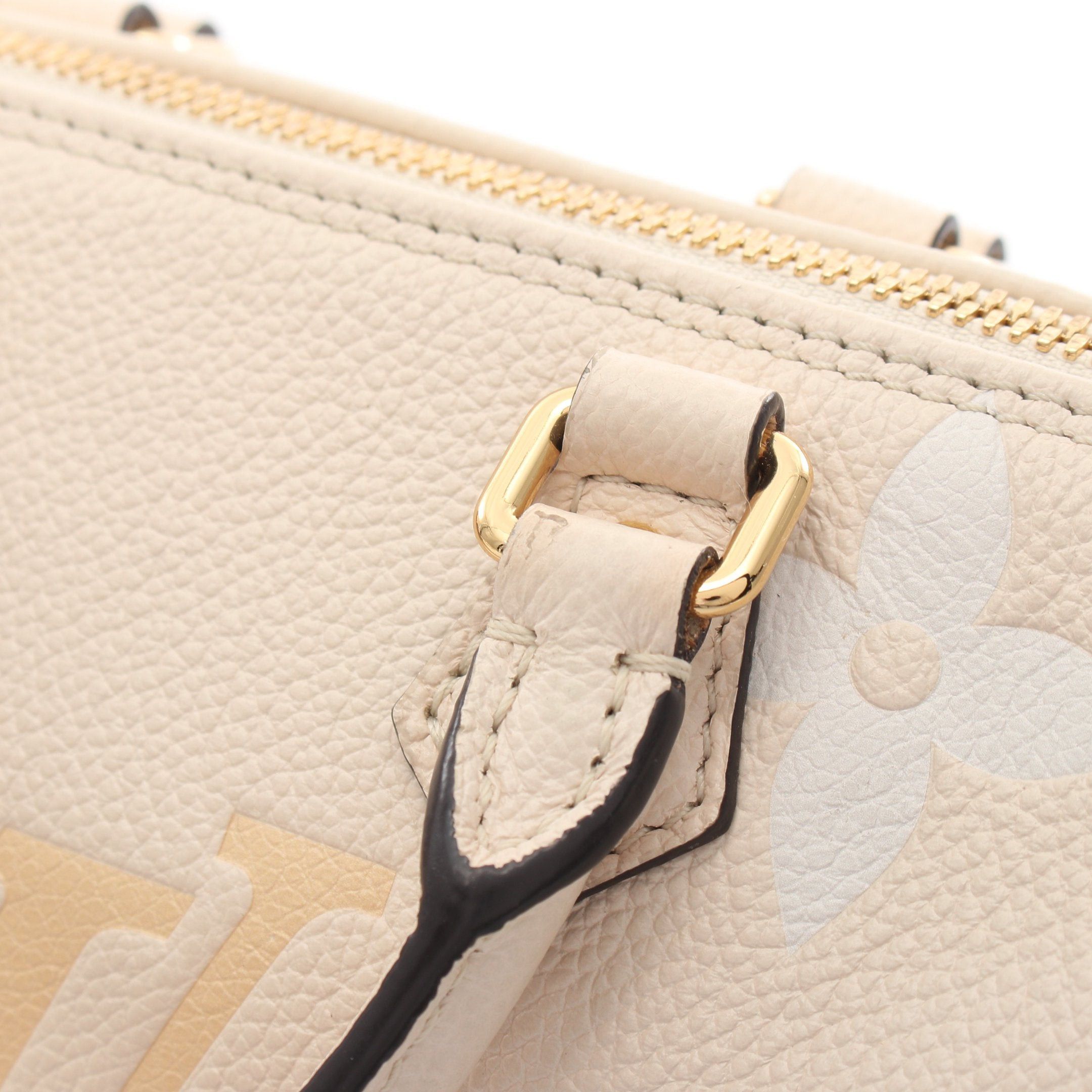 Louis Vuitton Louis Vuitton Papillon Bb Monogram Empreinte Claim Saffron Handbag Leather Ivory Beige Size ONE SIZE - 8 Thumbnail