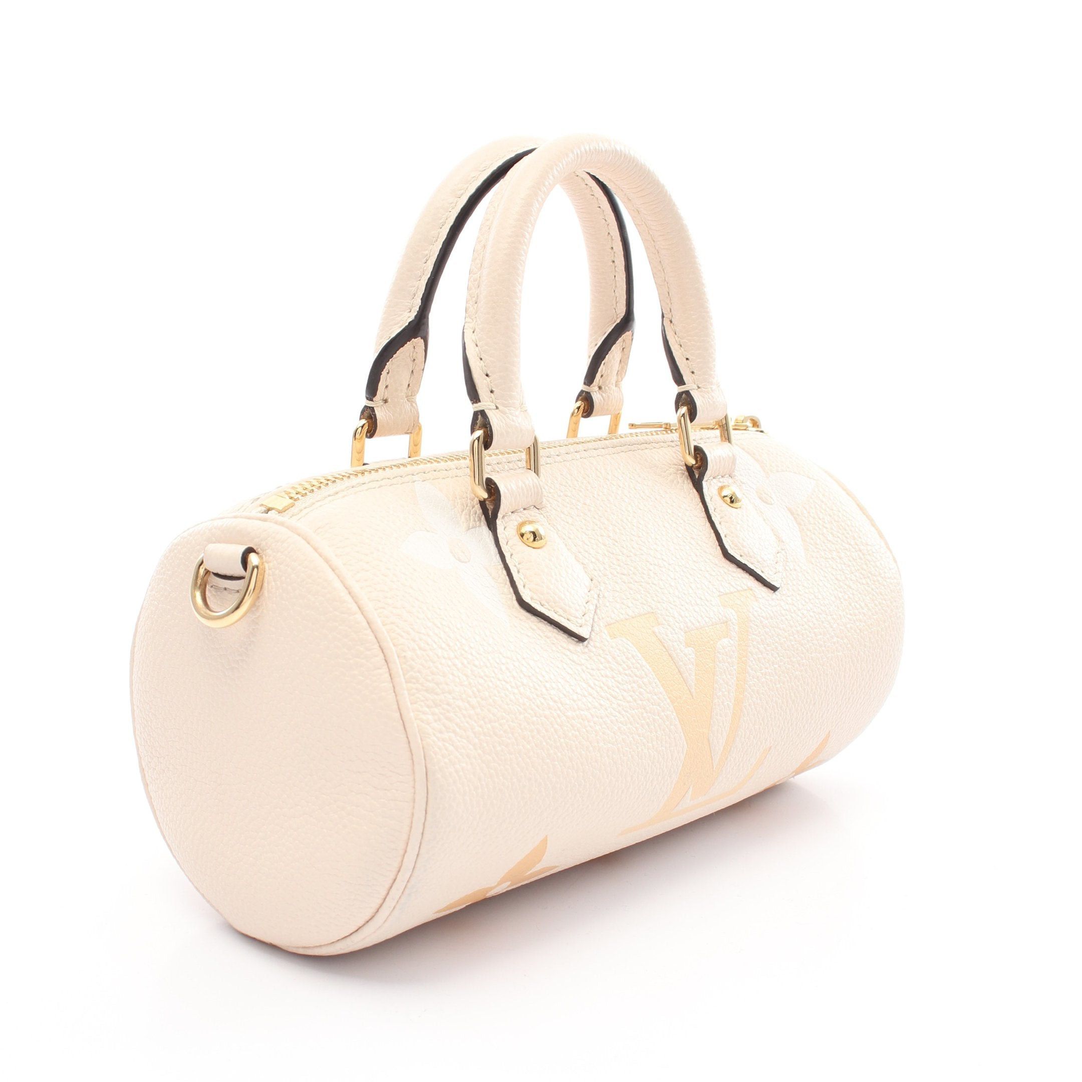 Louis Vuitton Louis Vuitton Papillon Bb Monogram Empreinte Claim Saffron Handbag Leather Ivory Beige Size ONE SIZE - 2 Thumbnail