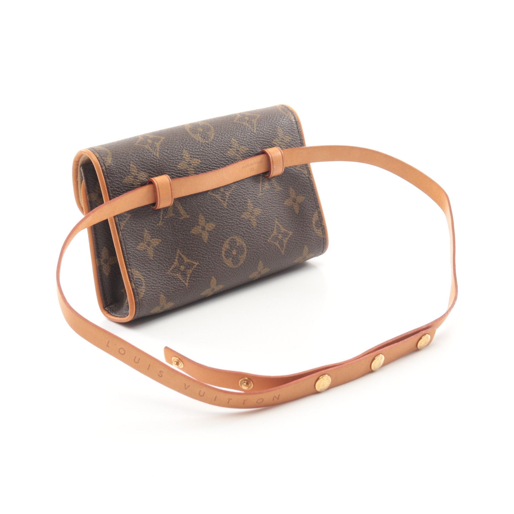 Louis Vuitton Louis Vuitton Pochette Florentine Monogram Body Bag Waist Leather Brown Size ONE SIZE - 2 Thumbnail
