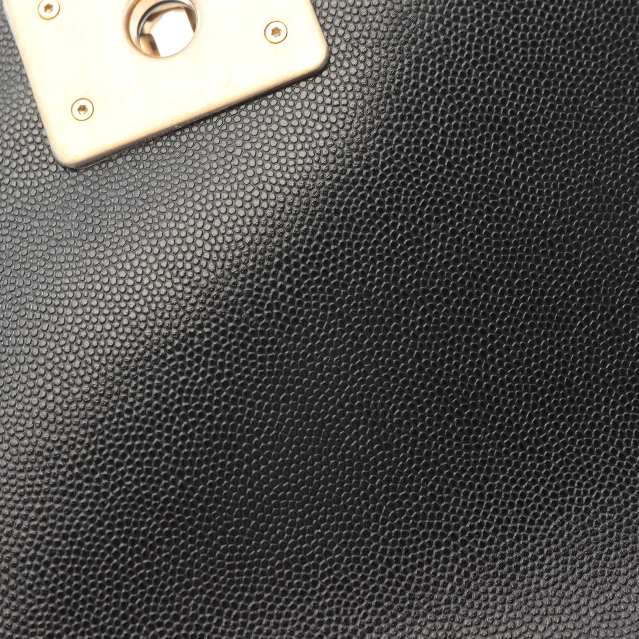 Chanel Chanel Boy Chanel Small Chain Shoulder Bag Caviar Skin Black Gold Hardware Size ONE SIZE - 7 Thumbnail