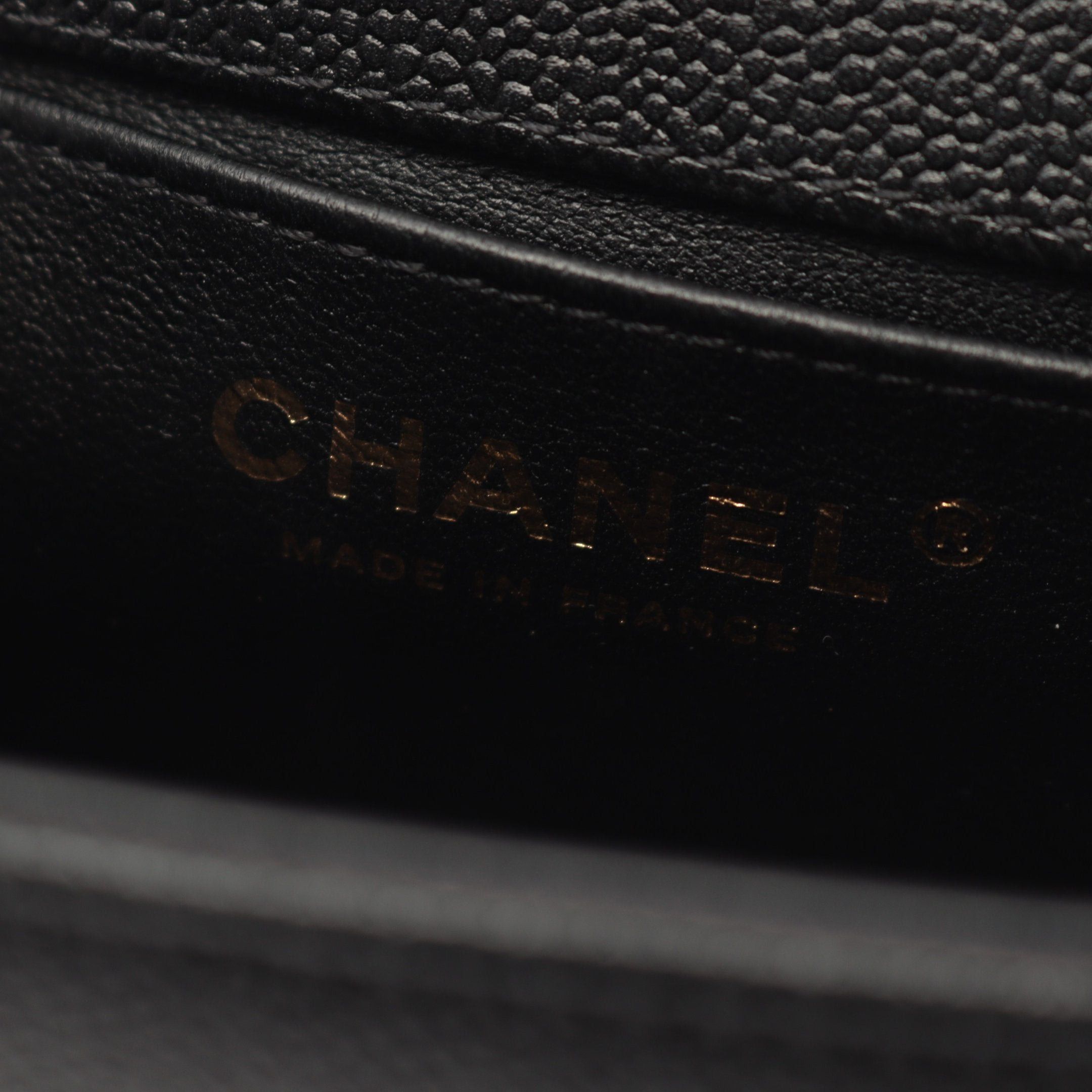 Chanel Chanel Boy Chanel Small Chain Shoulder Bag Caviar Skin Black Gold Hardware Size ONE SIZE - 4 Thumbnail