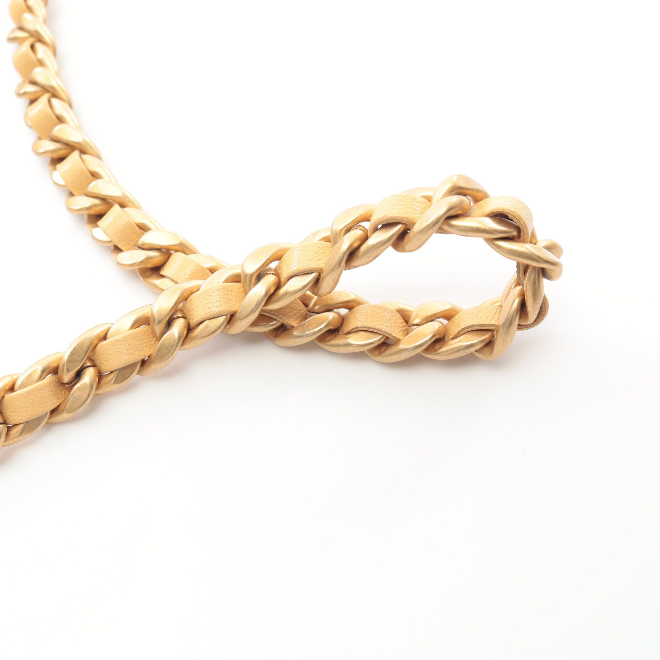 Chanel Chanel Matelasse Chain Shoulder Bag Lambskin Beige Gold Hardware Size ONE SIZE - 6 Thumbnail
