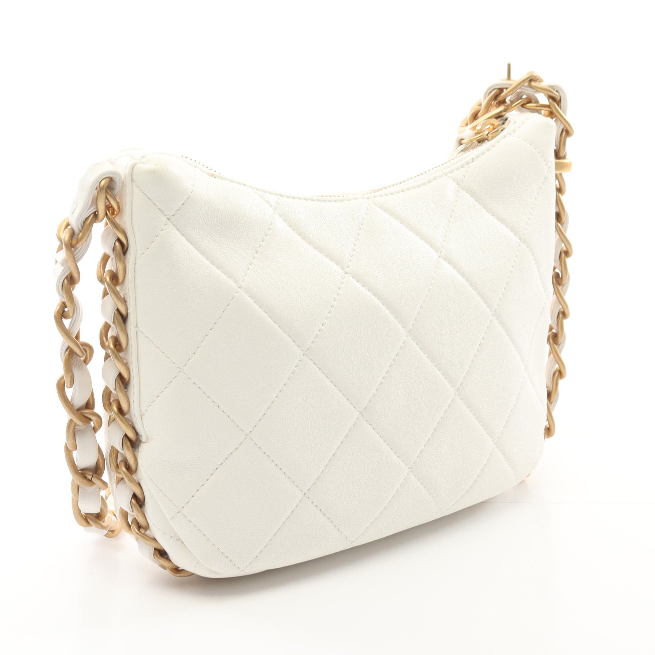 Chanel Chanel Matelasse Chain Shoulder Bag Lambskin White Gold Hardware Size ONE SIZE - 2 Thumbnail