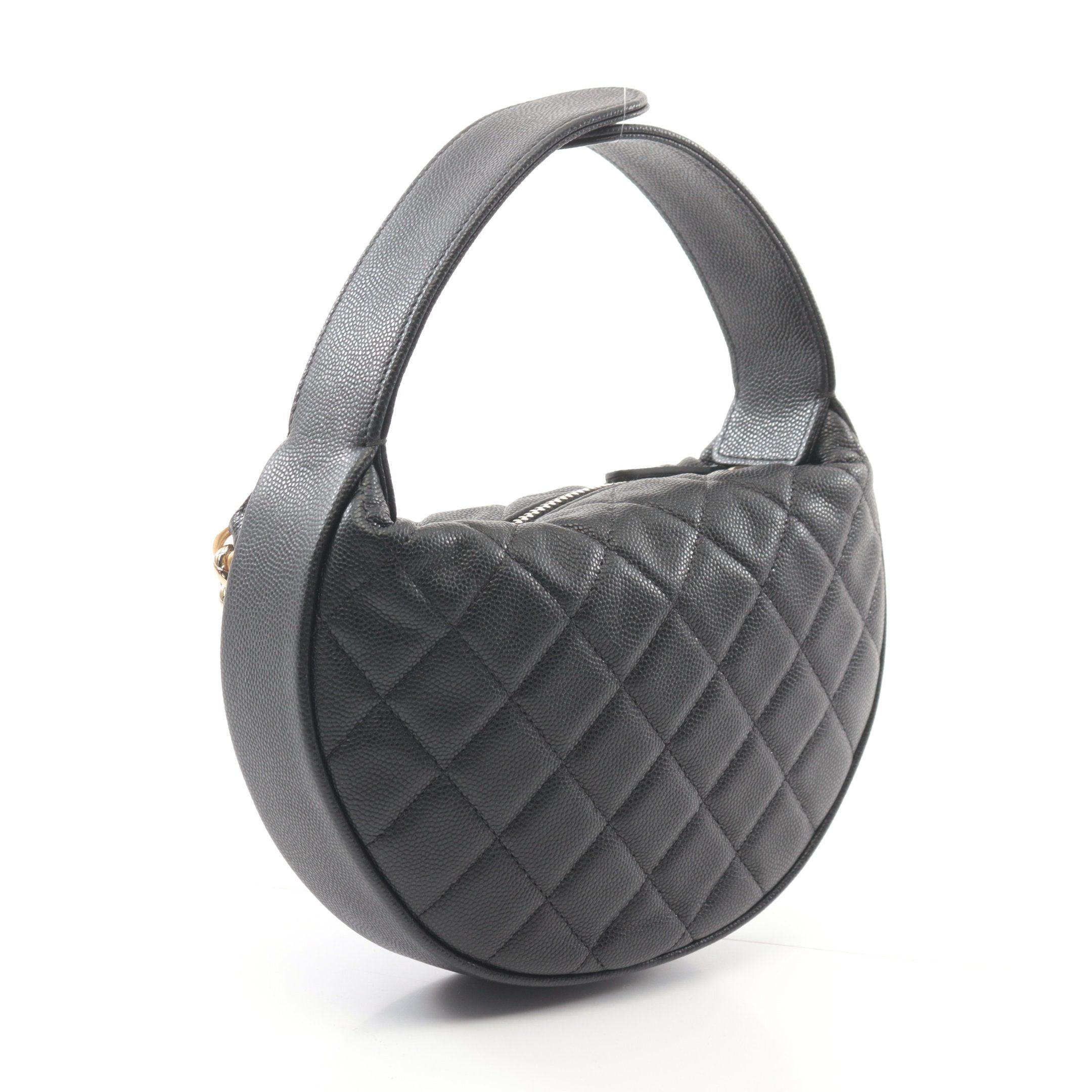 Chanel Chanel Matelasse Handbag Caviar Skin Black Gold Hardware Size ONE SIZE - 2 Thumbnail