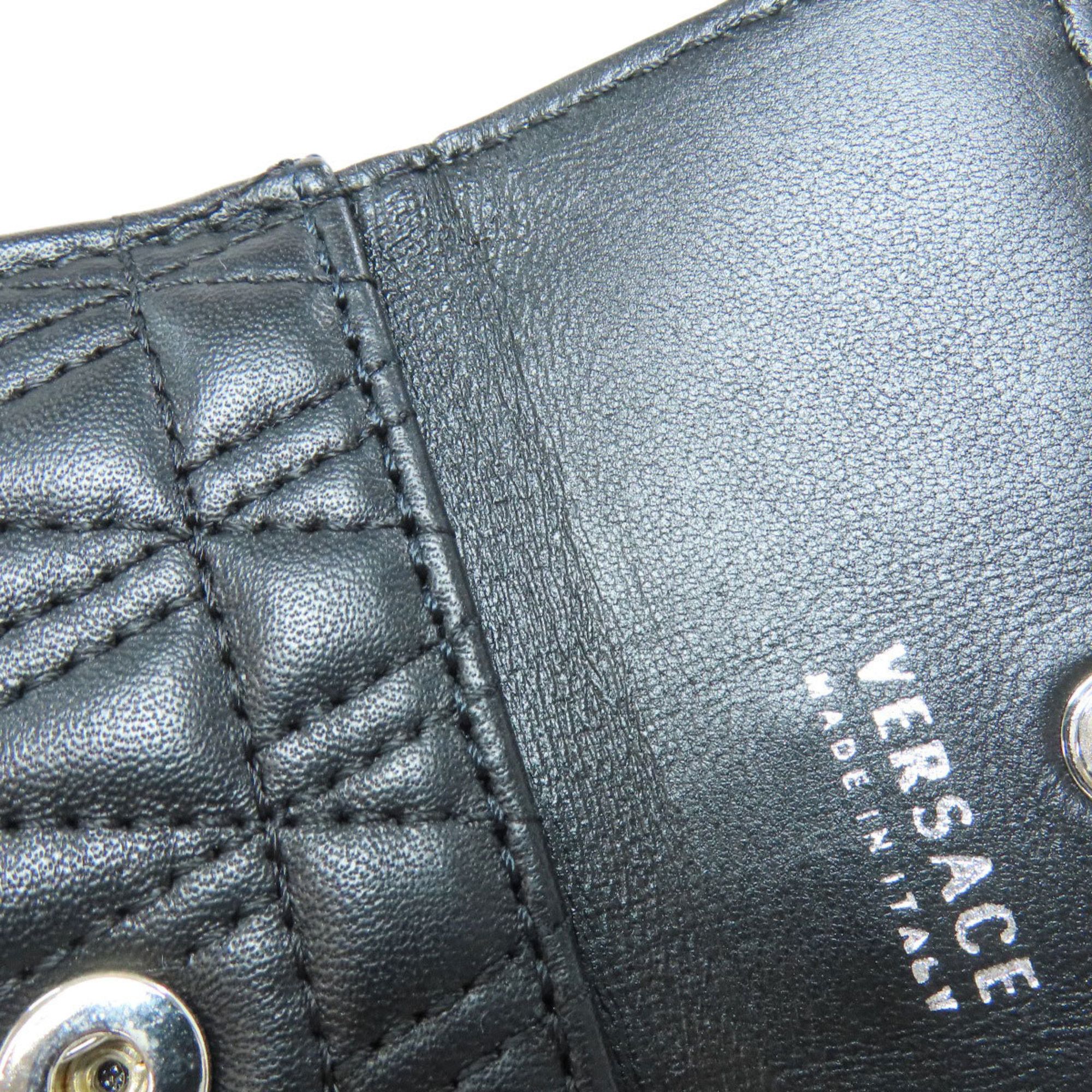 Versace Versace Business Card Holder/Card Case Leather Women's VERSACE Size ONE SIZE - 8 Thumbnail