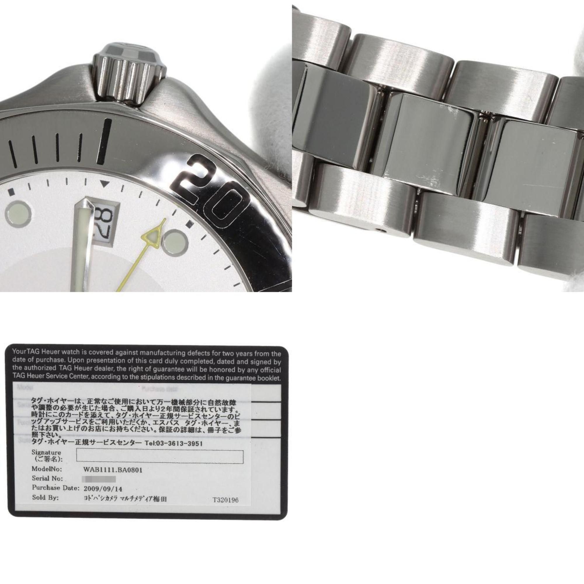 Tag Heuer TAG Heuer WBA1111.BA0801 Aquaracer Watch Stainless Steel SS Men's HEUER Size ONE SIZE - 10 Thumbnail
