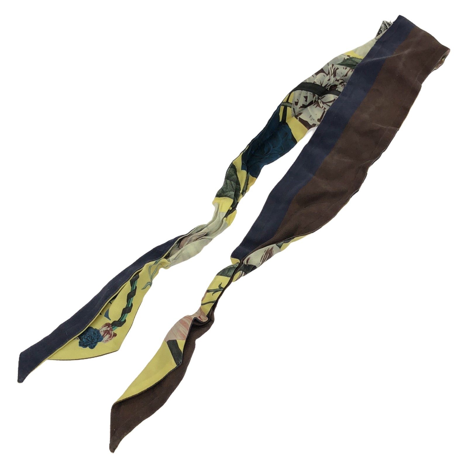 Dior Dior Mitzah Ribbon Scarf Silk Yellow Multicolor Size ONE SIZE - 2 Thumbnail