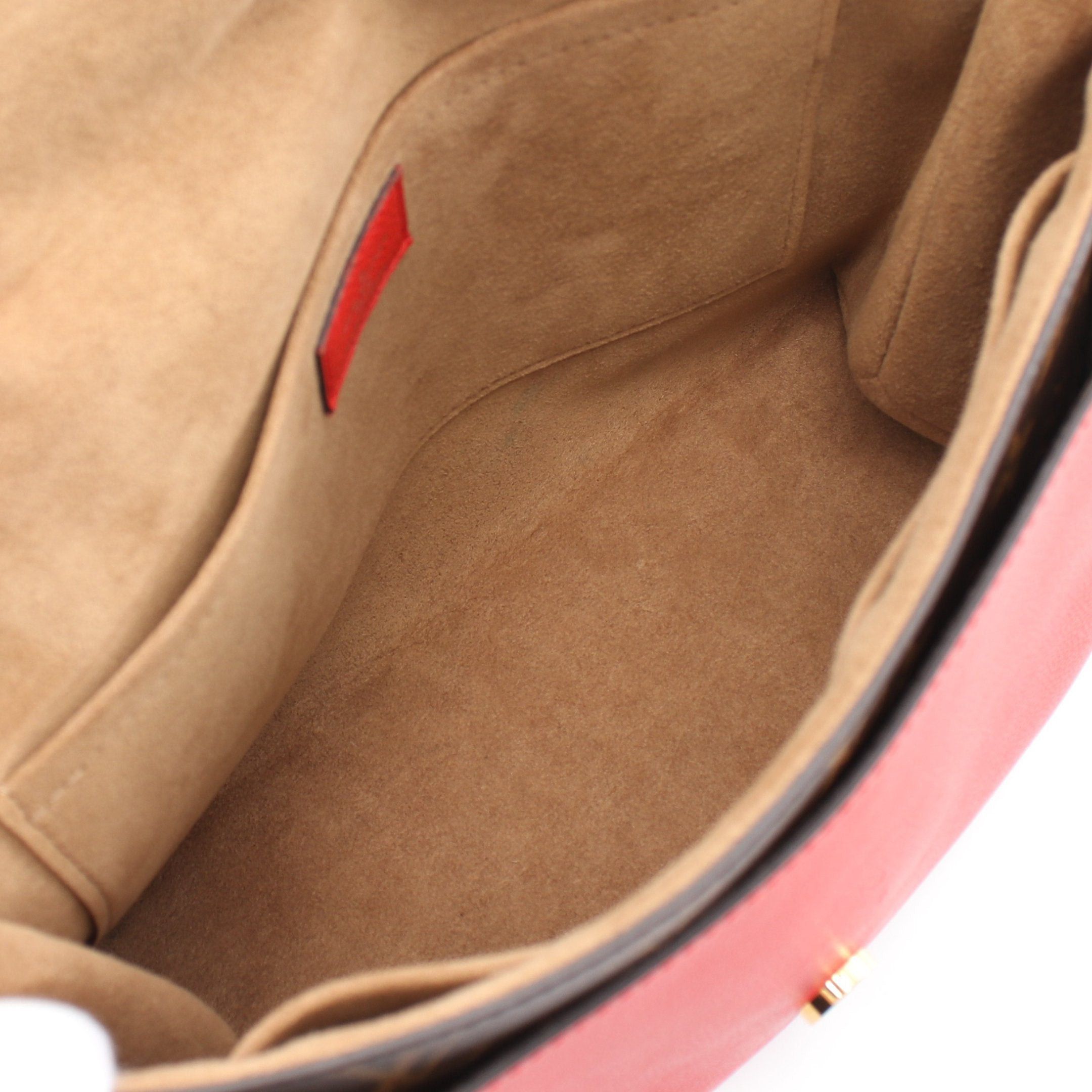 Louis Vuitton Louis Vuitton Marignan Monogram Coquelicot Handbag Leather Brown Red Size ONE SIZE - 3 Thumbnail