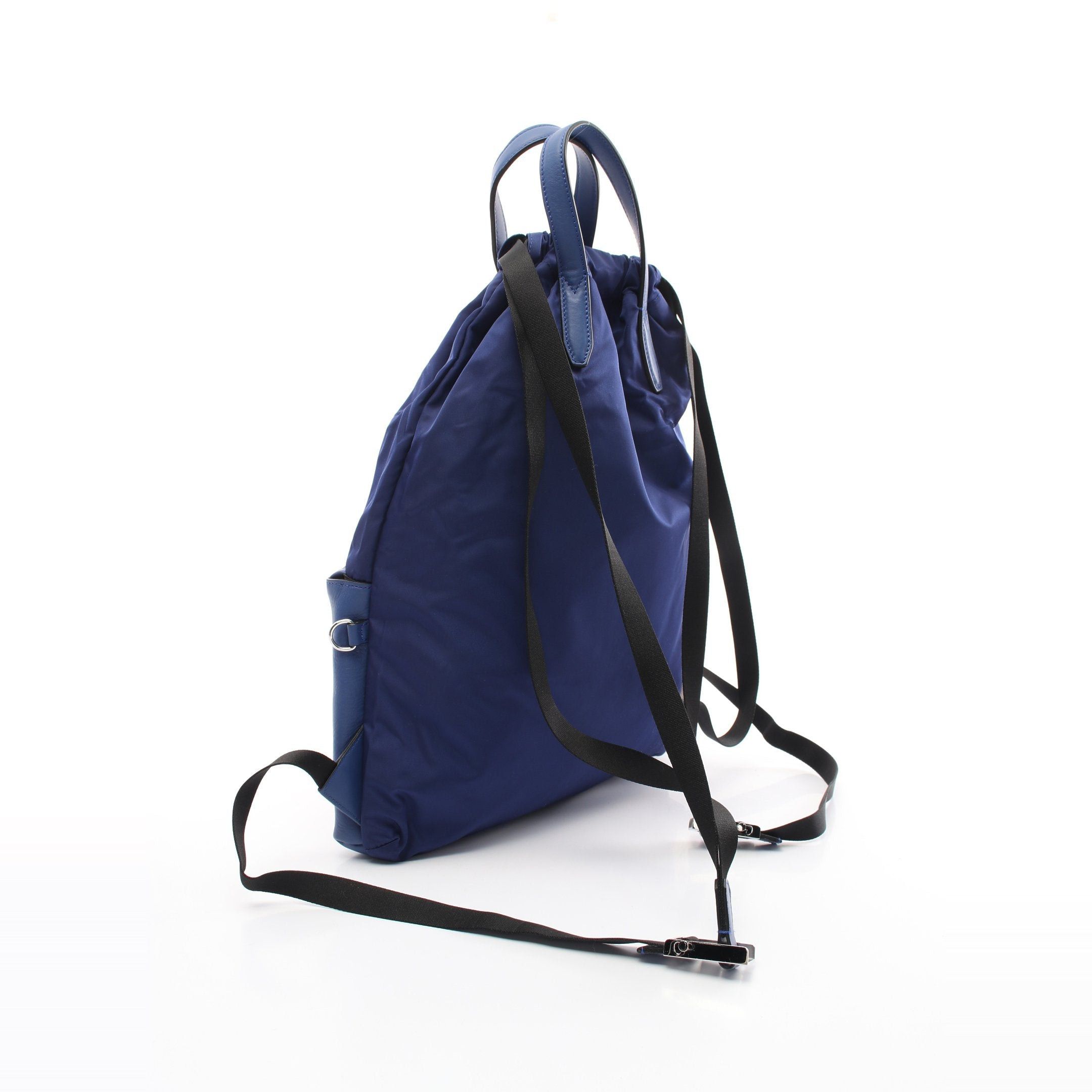 Fendi Fendi Backpack Rucksack Logo Nylon Leather Blue Size ONE SIZE - 2 Thumbnail