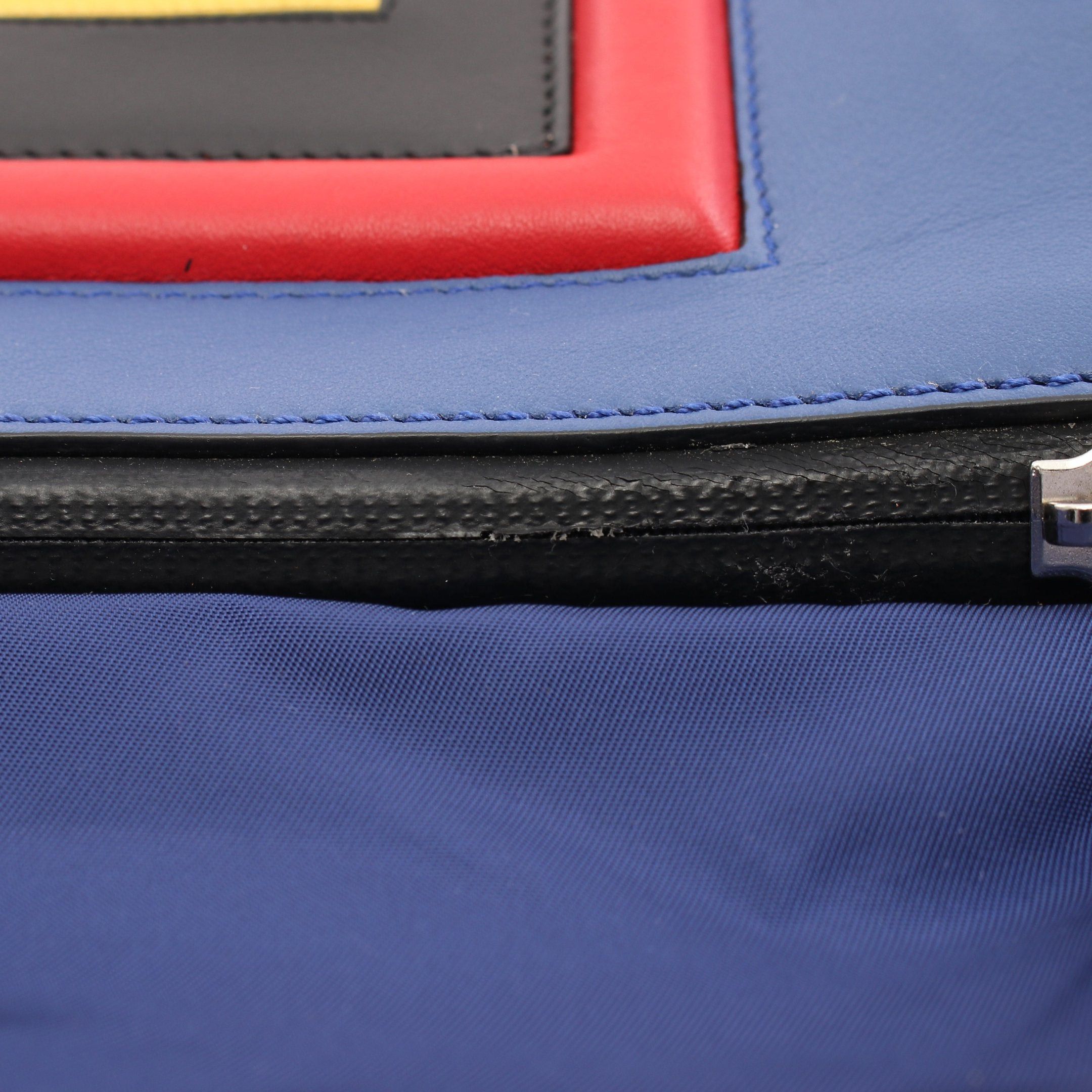 Fendi Fendi Backpack Rucksack Logo Nylon Leather Blue Size ONE SIZE - 8 Thumbnail