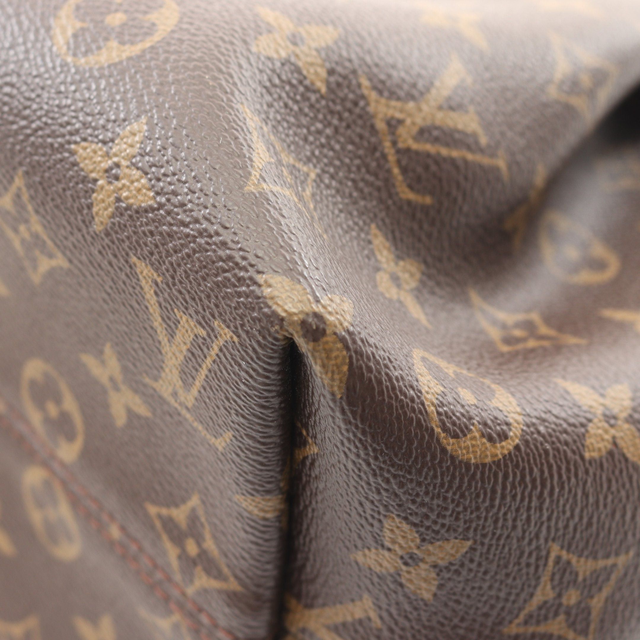 Louis Vuitton Louis Vuitton Turen Mm Monogram Handbag Leather Brown Size ONE SIZE - 6 Thumbnail