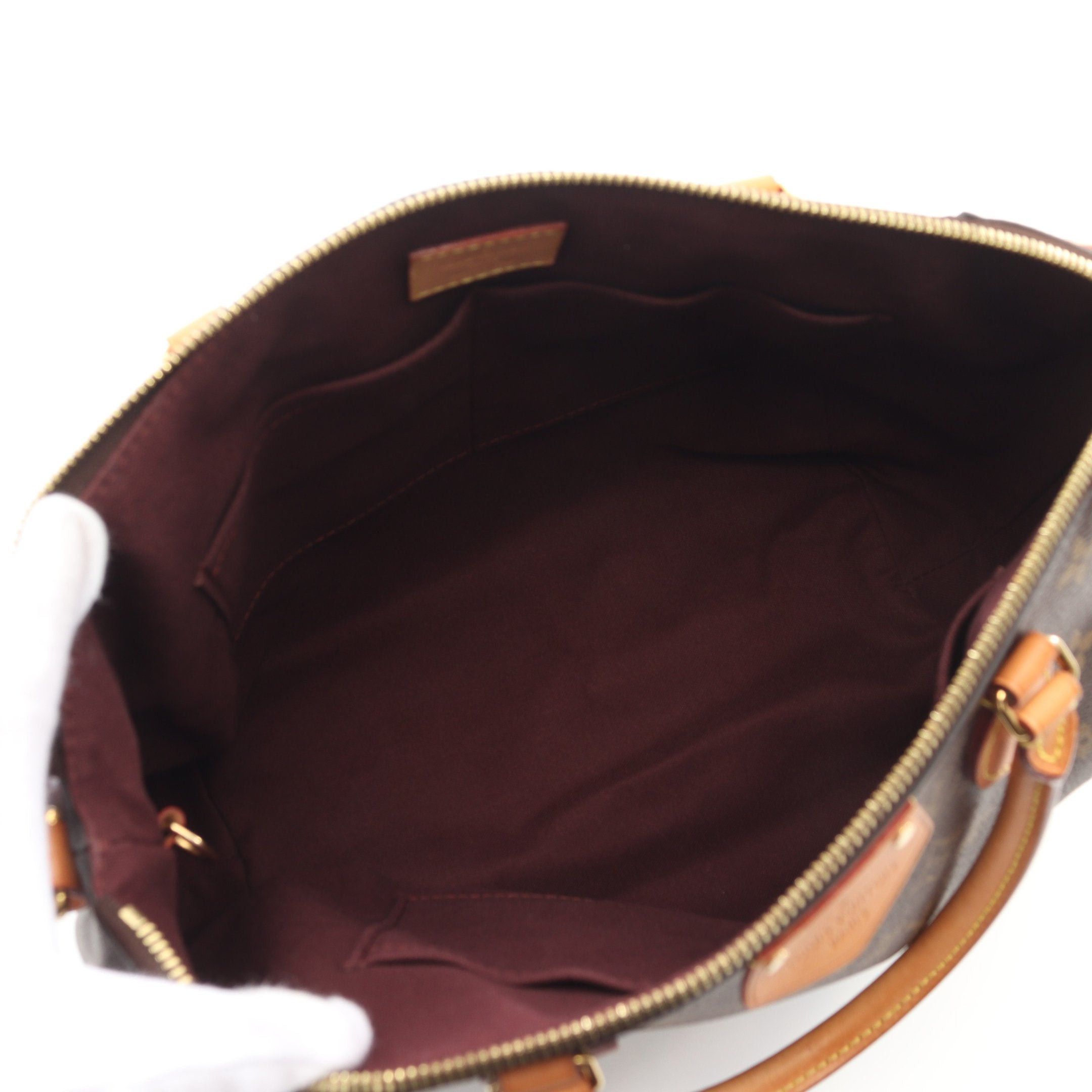 Louis Vuitton Louis Vuitton Turen Mm Monogram Handbag Leather Brown Size ONE SIZE - 3 Thumbnail