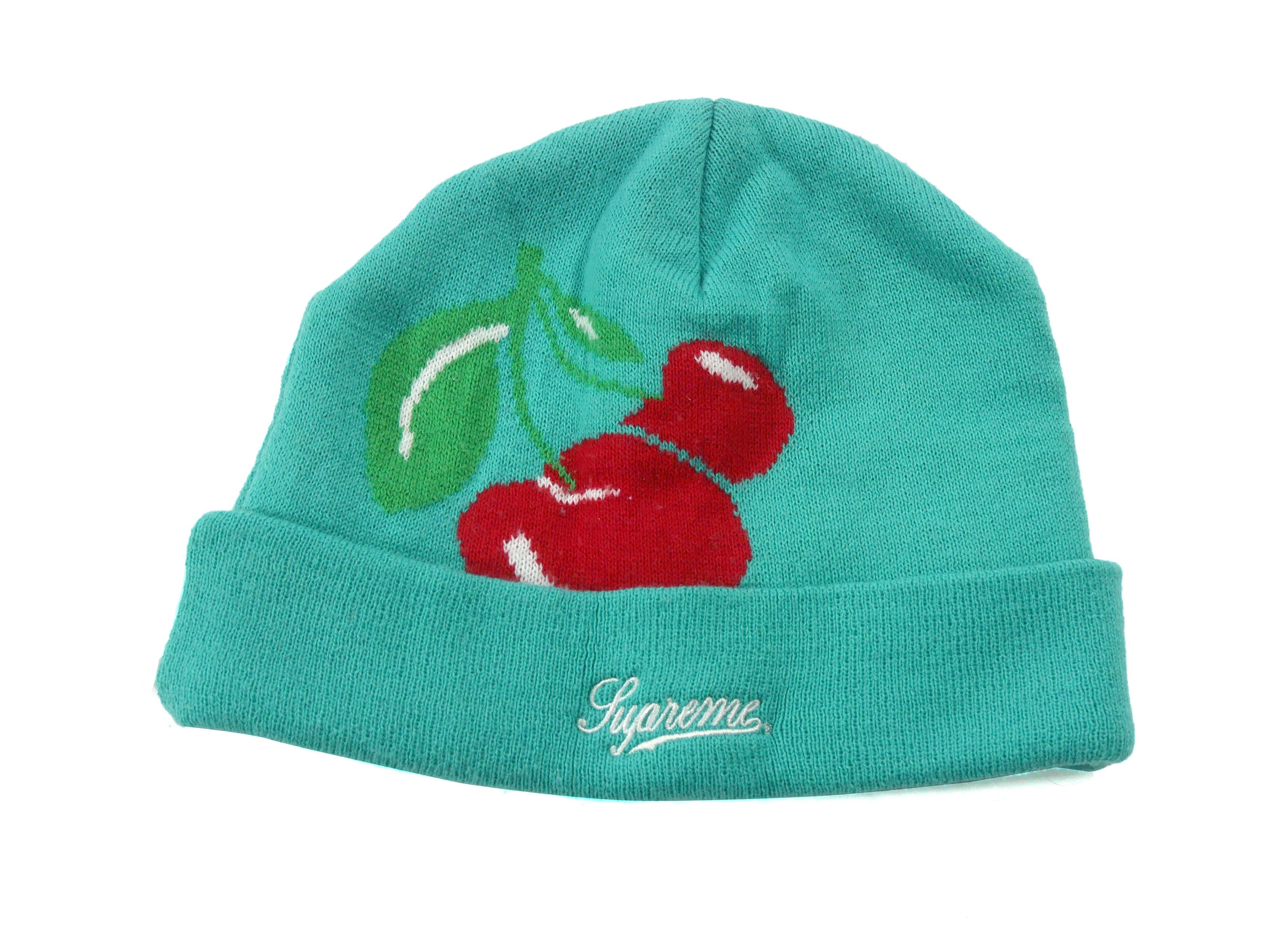 Supreme Cherry Beanie Teal | Grailed