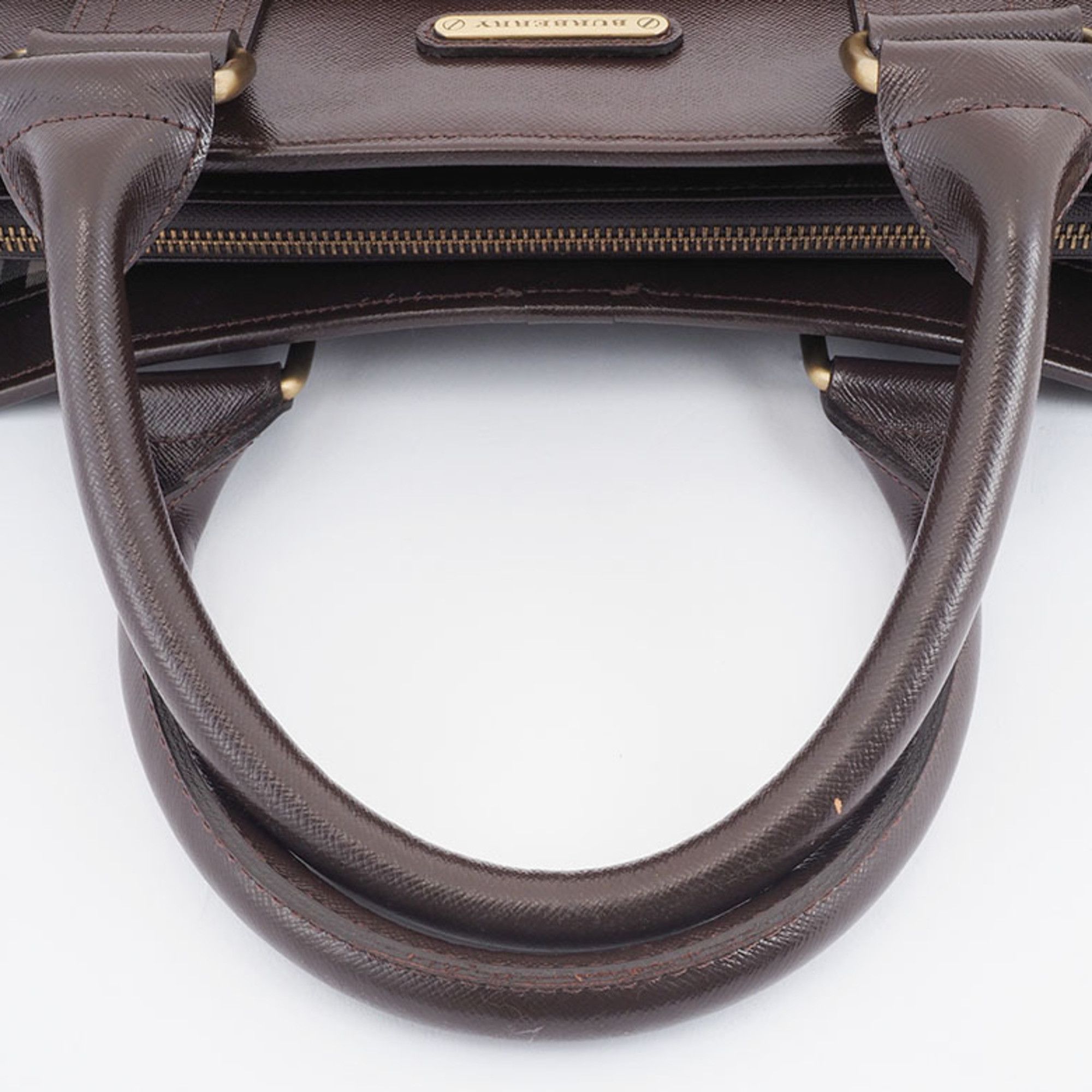 Burberry Burberry Handbag Brown Women's Leather Nova Check Storage BURBERRY Size ONE SIZE - 5 Thumbnail