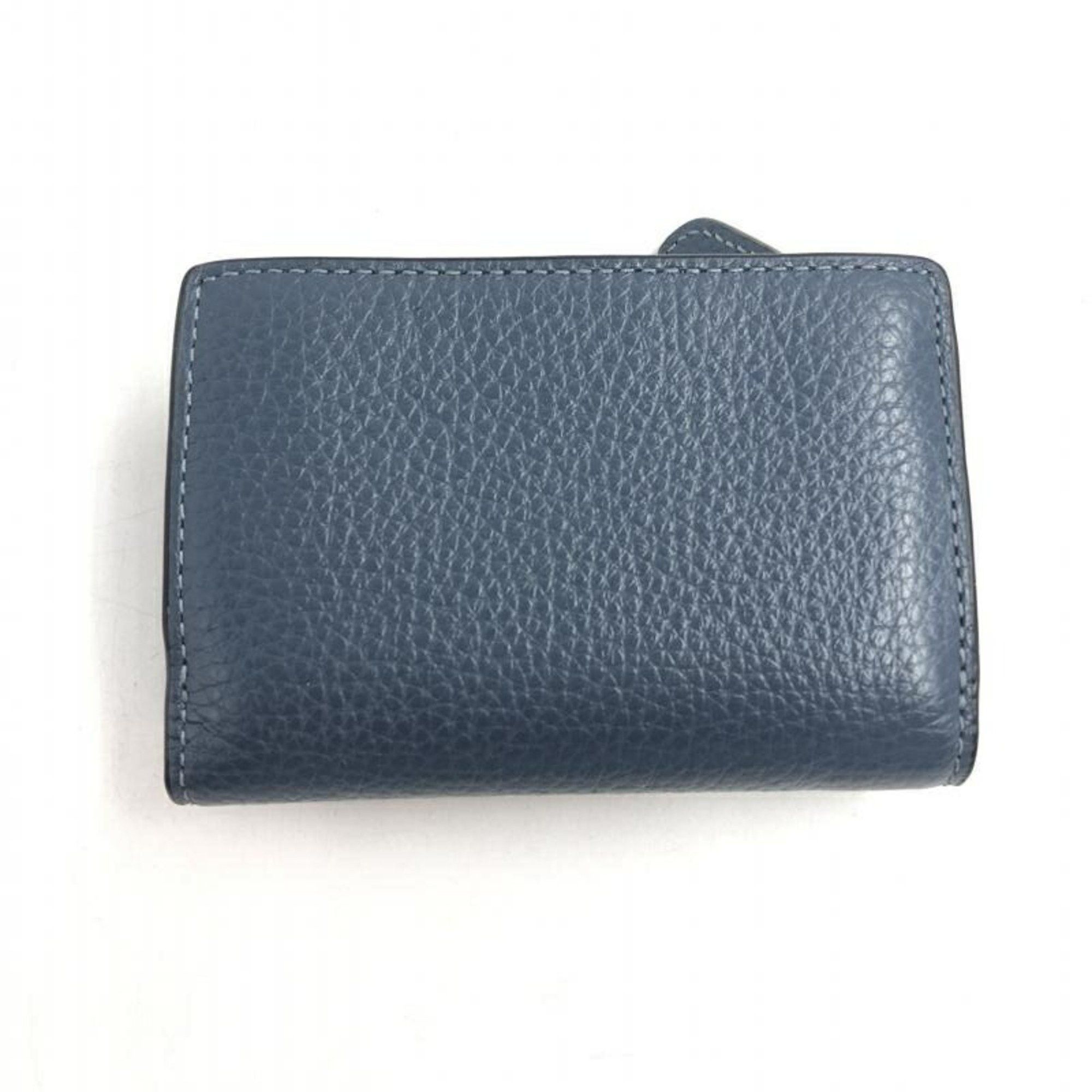 Coach COACH Tri-fold Wallet Smooth Leather Micro Blue CM238 Size ONE SIZE - 2 Thumbnail