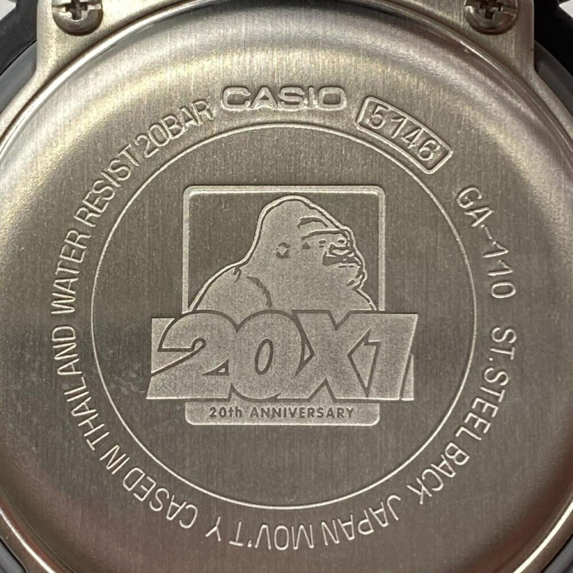 Casio Casio G-SHOCK x X-LARGE GA-110 20th Anniversary G-Shock Extra Large Black Size ONE SIZE - 7 Thumbnail