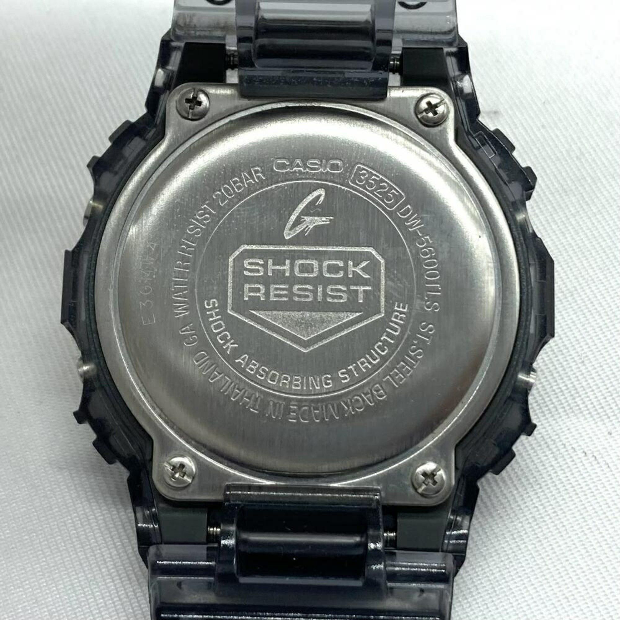 Casio CASIO G-SHOCK DW-5600TLS-8JF Casio G-Shock Gradient Skeleton Black Size ONE SIZE - 4 Thumbnail