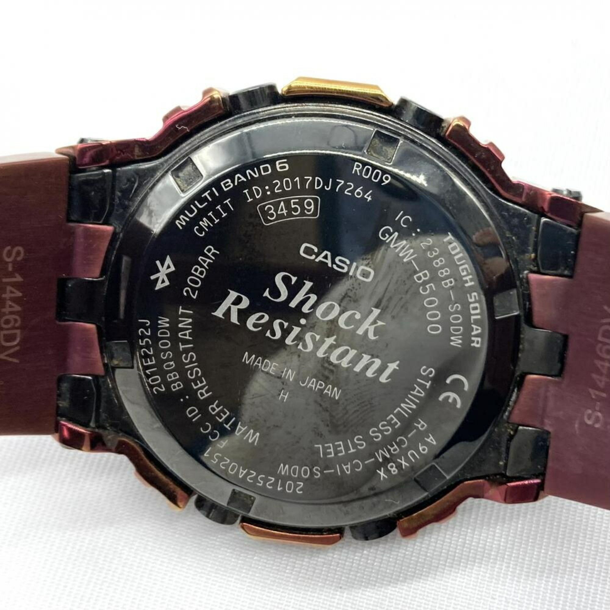 Casio CASIO G-SHOCK GMW-B5000RD-4JF Casio G-Shock Full Metal Radio Solar Mobile Link Red Size ONE SIZE - 6 Thumbnail