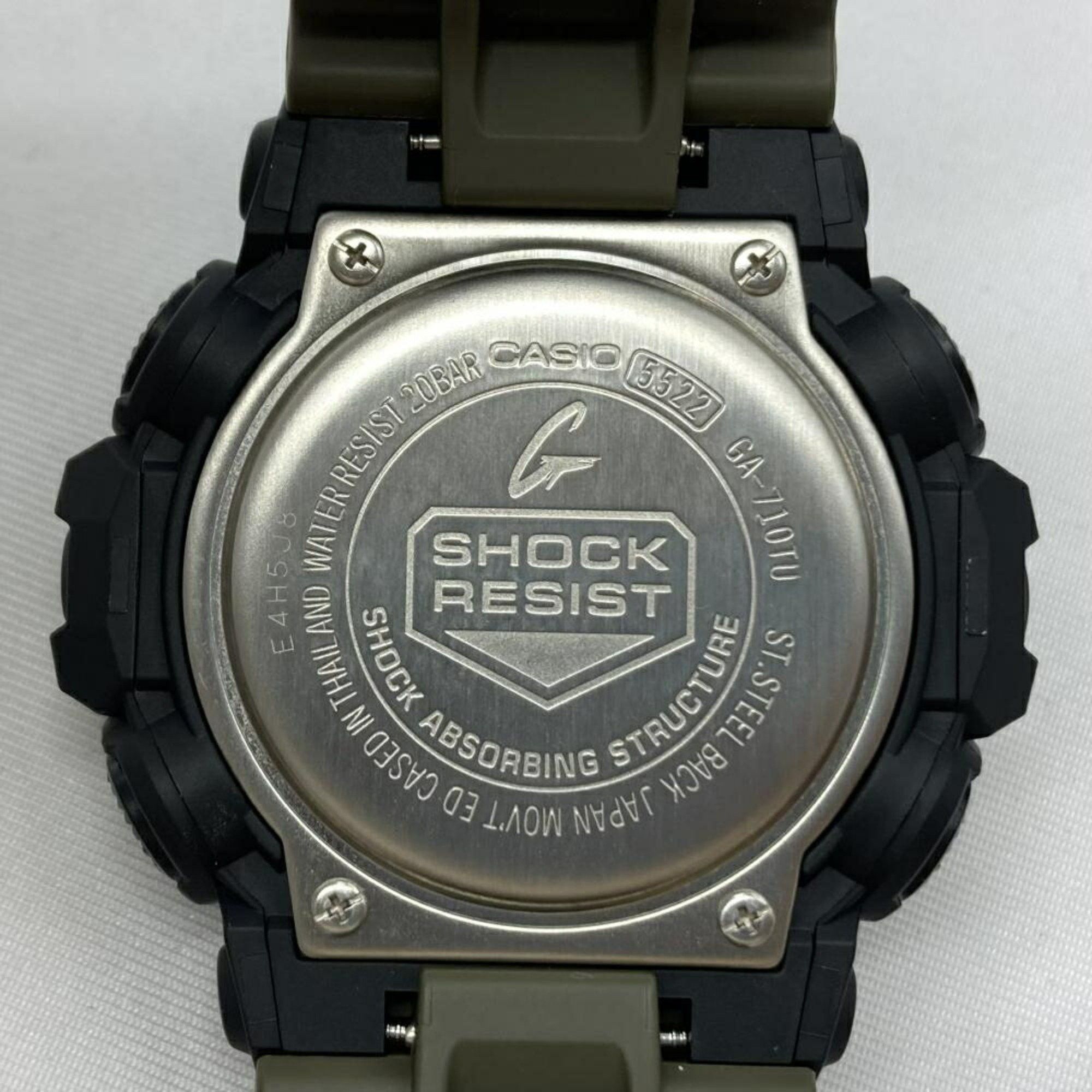Casio CASIO G-SHOCK GA-710TU-1A3JF Two tone utility colors Casio G-Shock Olive Black Size ONE SIZE - 4 Thumbnail
