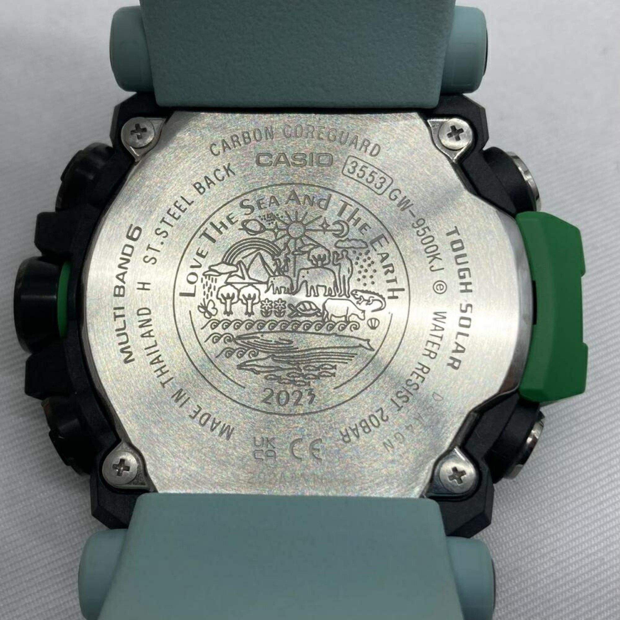 Casio CASIO G-SHOCK GW-9500KJ-3JR Casio G-Shock Radio Solar Green Earthwatch Size ONE SIZE - 5 Thumbnail