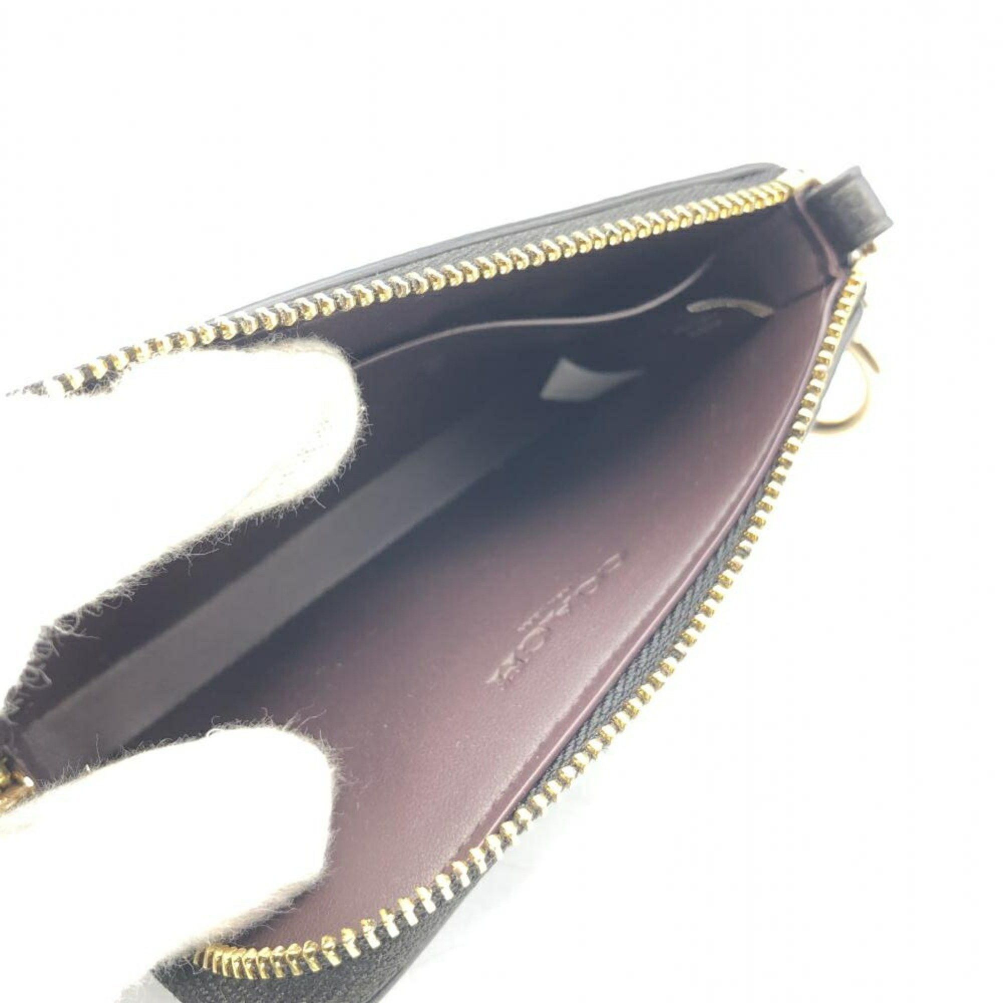 Coach COACH Wallet/Coin Case Business Card Holder/Card Leather Black CH162 Coach Size ONE SIZE - 5 Thumbnail