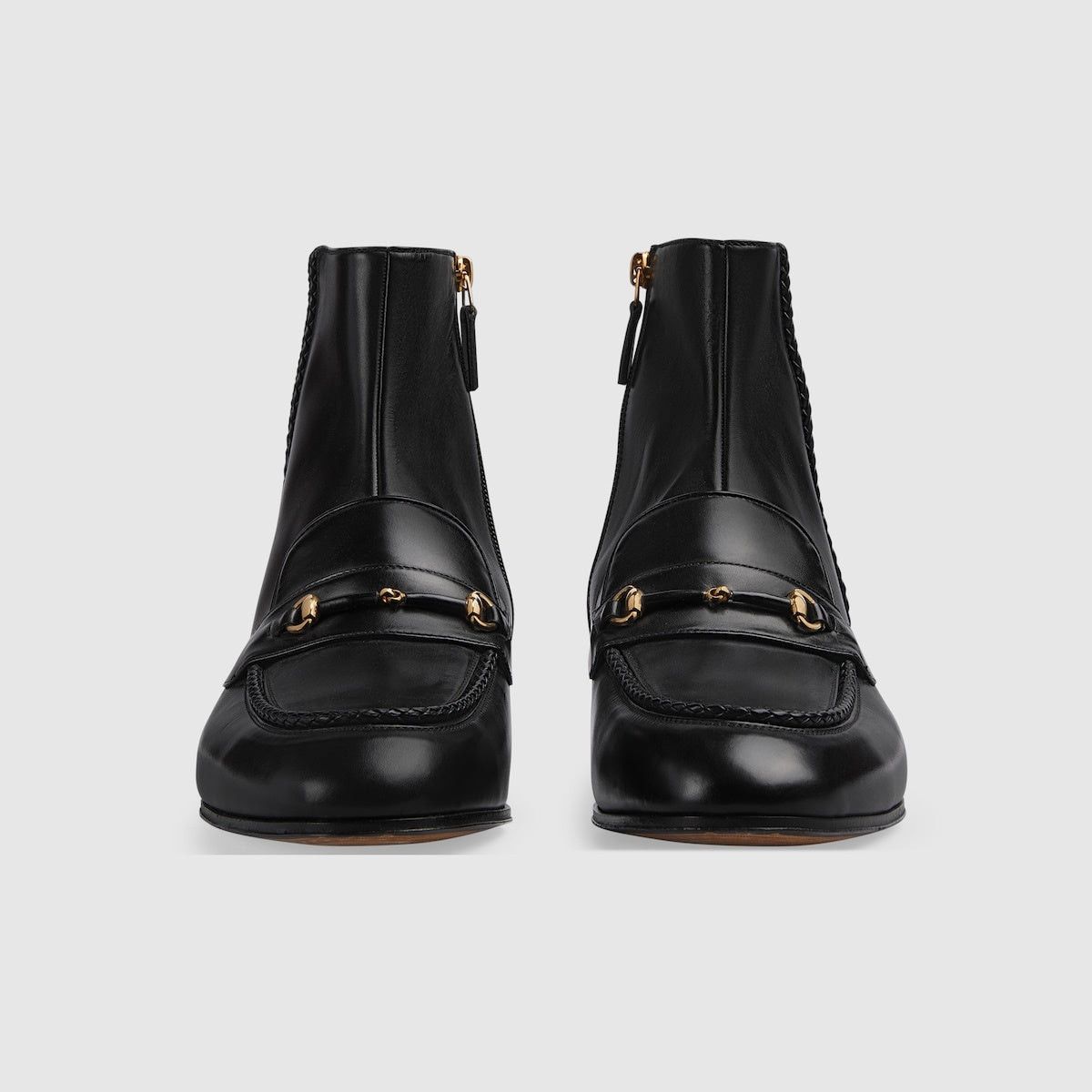 Gucci Horsebit Leather Ankle Boots SIZE 10.5