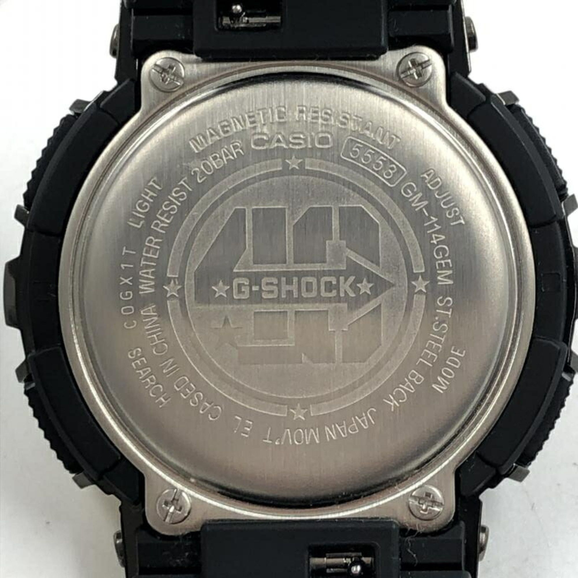 Casio Casio G-SHOCK GM-114GEM 40th Anniversary Model Quartz No Radio Reception G-Shock Black x Gold Size ONE SIZE - 4 Thumbnail