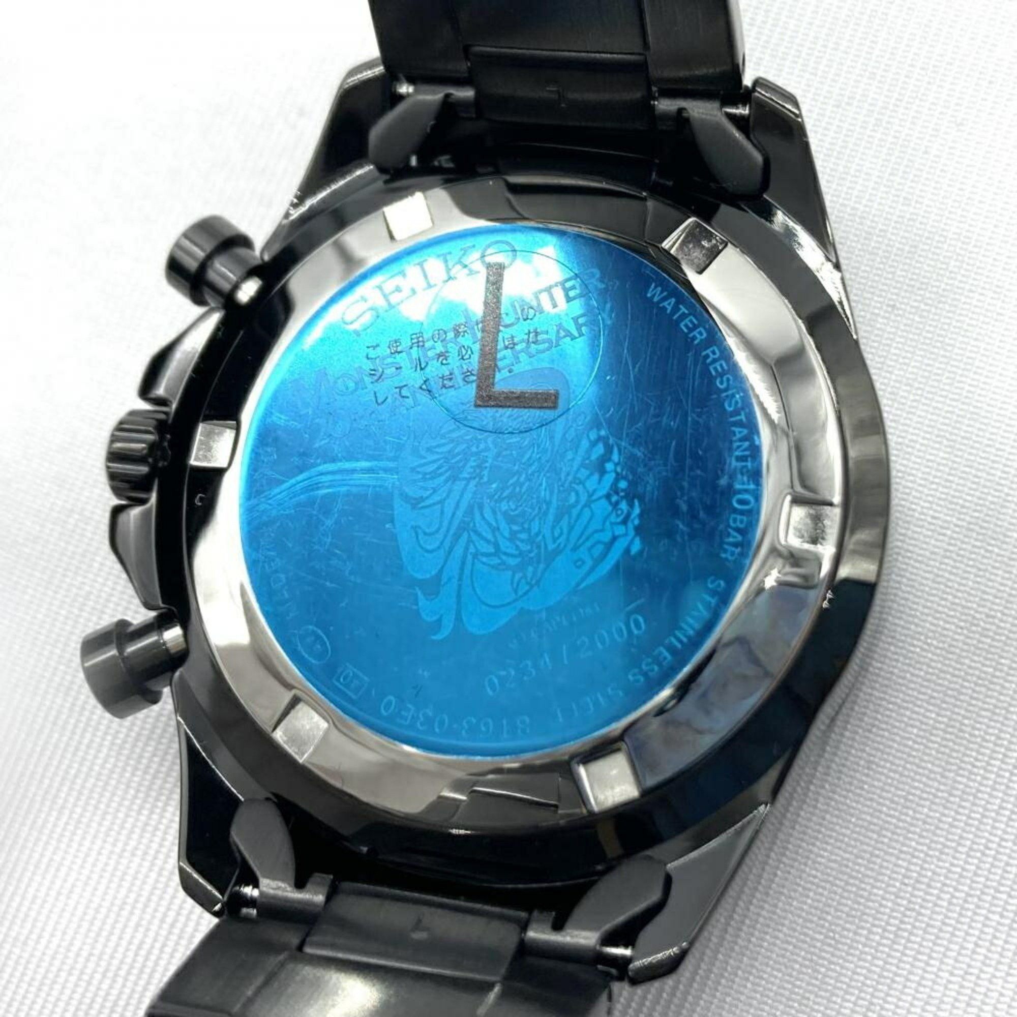 Seiko SEIKO×MONSTER HUNTER Alatreon Model 8T63-03E0 20th Anniversary Seiko Monster Hunter Black Size ONE SIZE - 5 Thumbnail