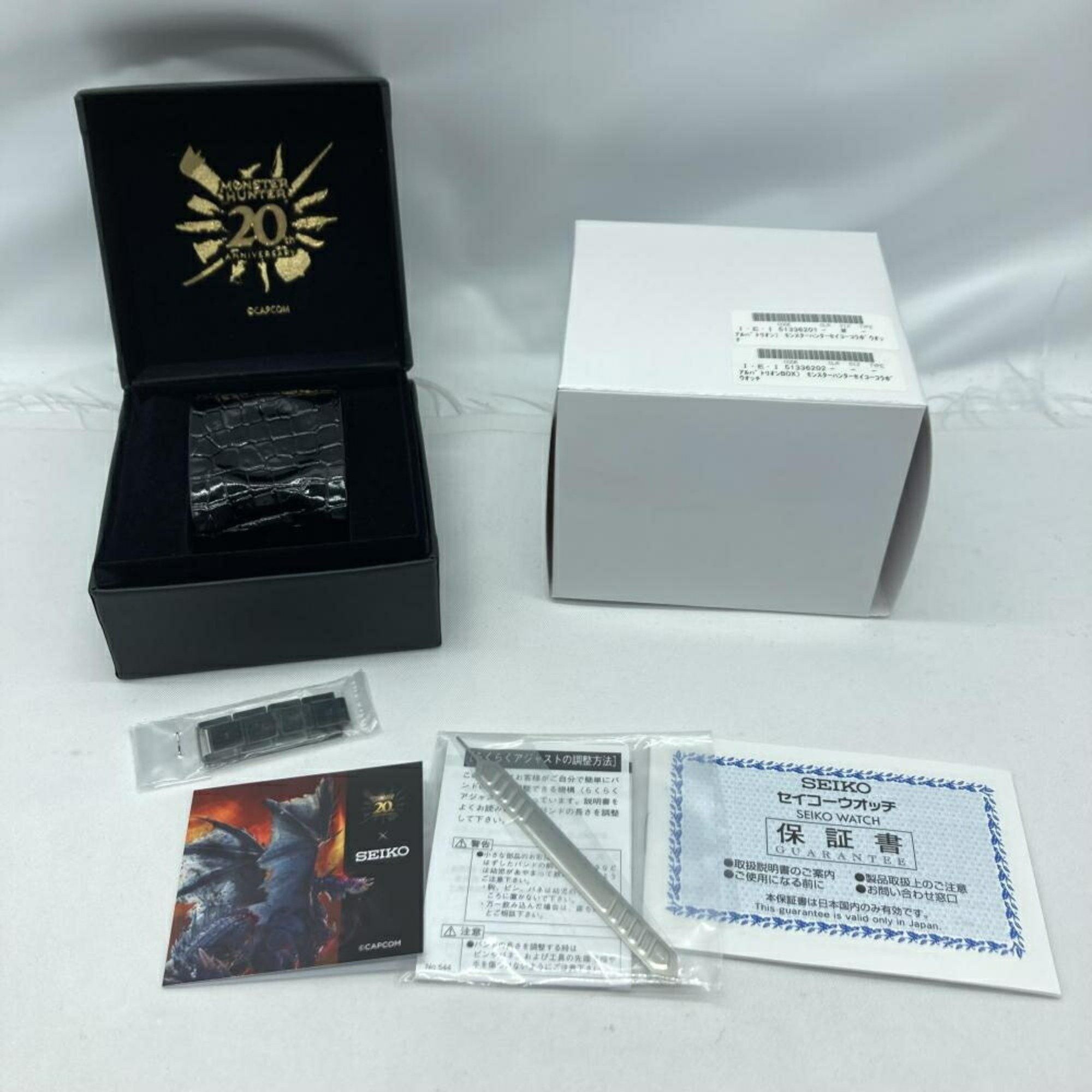 Seiko SEIKO×MONSTER HUNTER Alatreon Model 8T63-03E0 20th Anniversary Seiko Monster Hunter Black Size ONE SIZE - 8 Thumbnail