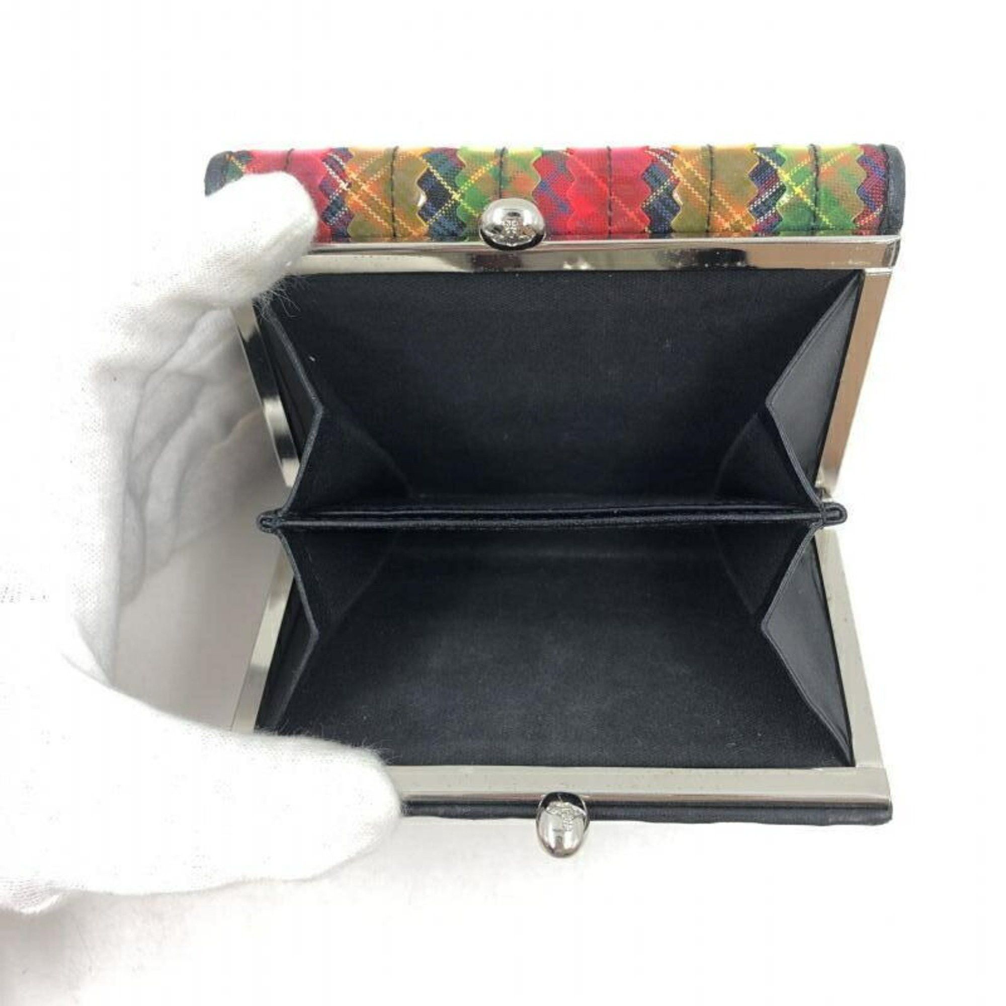 Vivienne Westwood VivienneWestwood Multi Check Stripe Tape Wallet Vivienne Westwood Size ONE SIZE - 3 Thumbnail