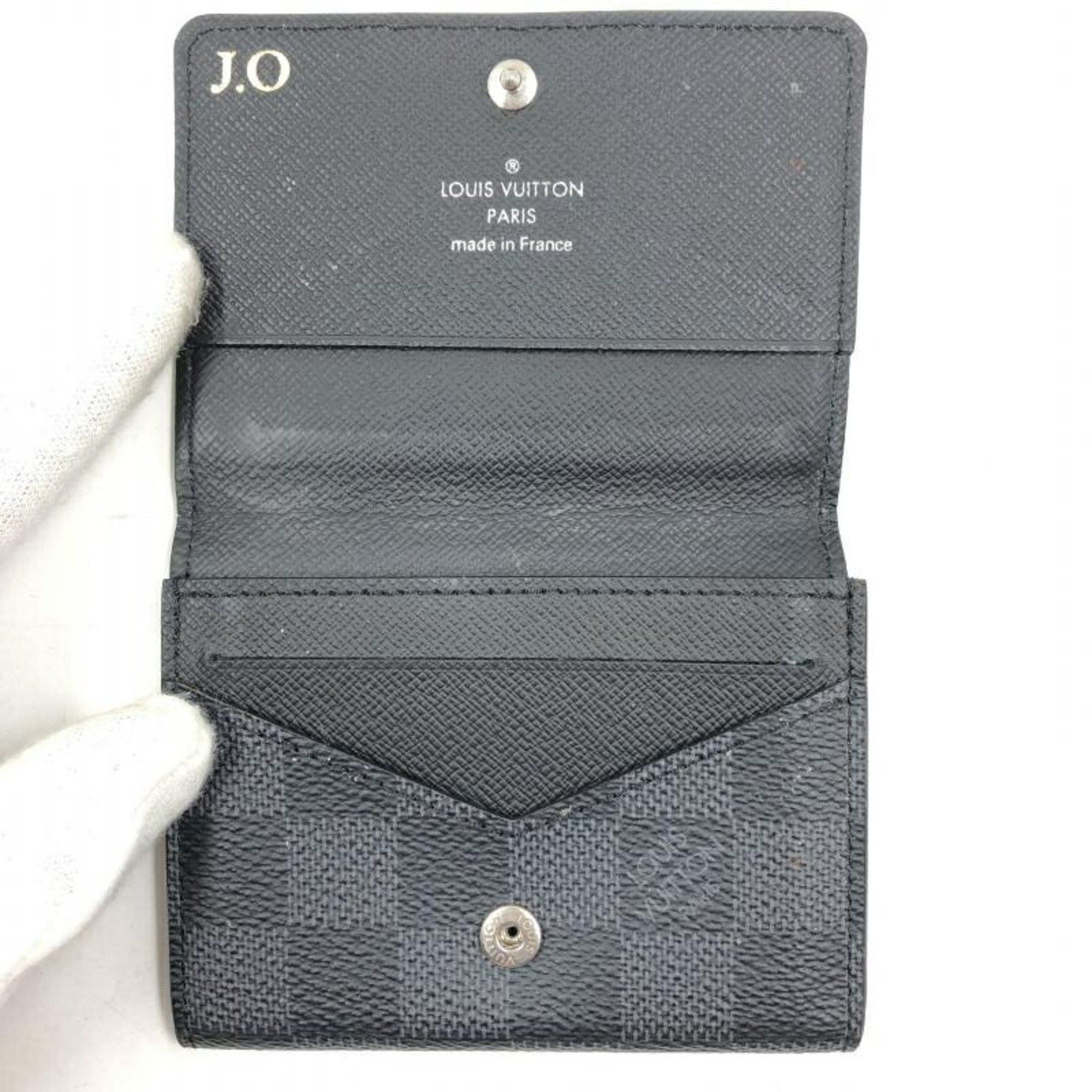 Louis Vuitton LOUIS VUITTON Envelope Carte de Visite N63338 IC reaction available R-C △Initials J.O. included, dirty Size ONE SIZE - 5 Thumbnail