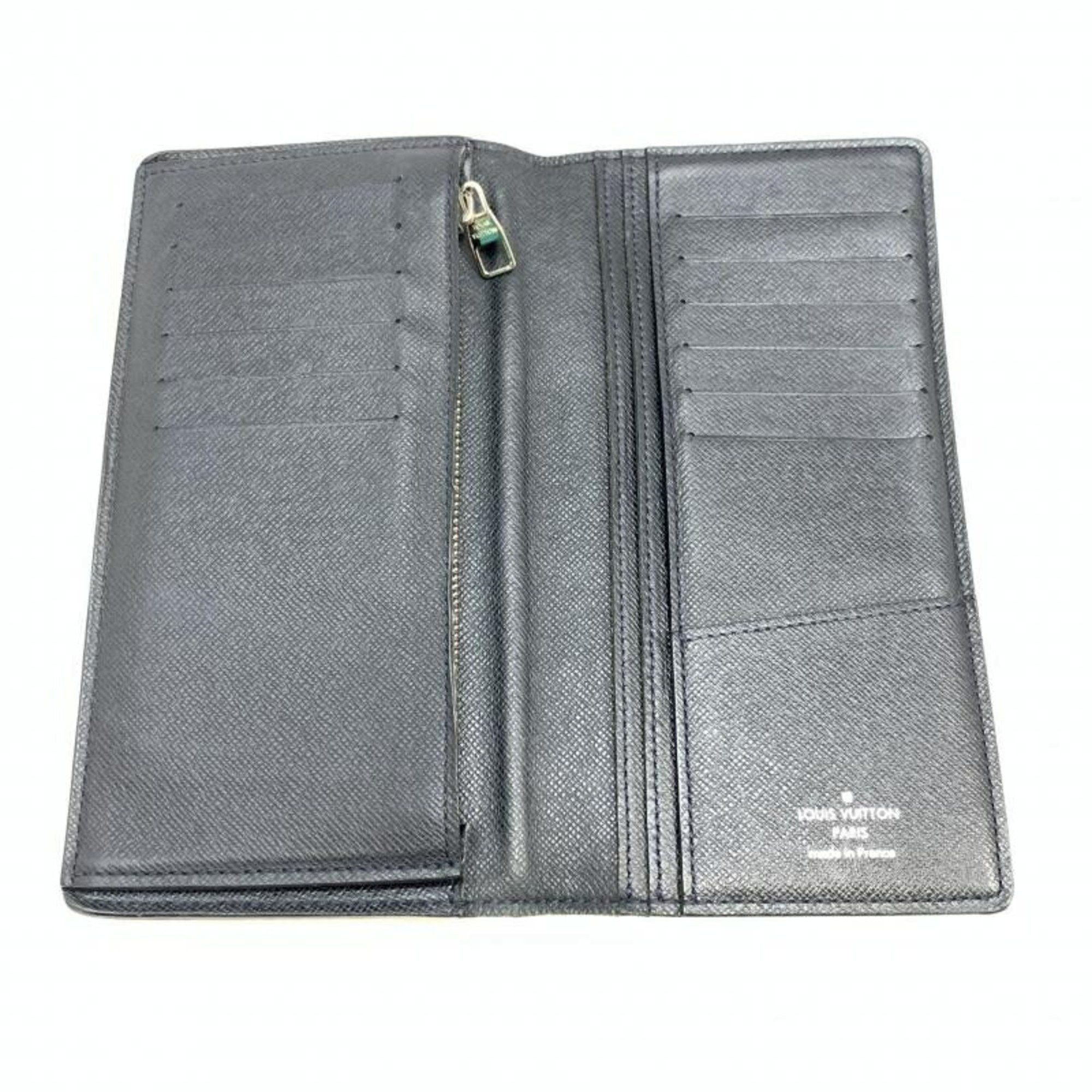 Louis Vuitton LOUIS VUITTON Taiga Portefeuille Brazza M30501 Louis Vuitton Size ONE SIZE - 3 Thumbnail