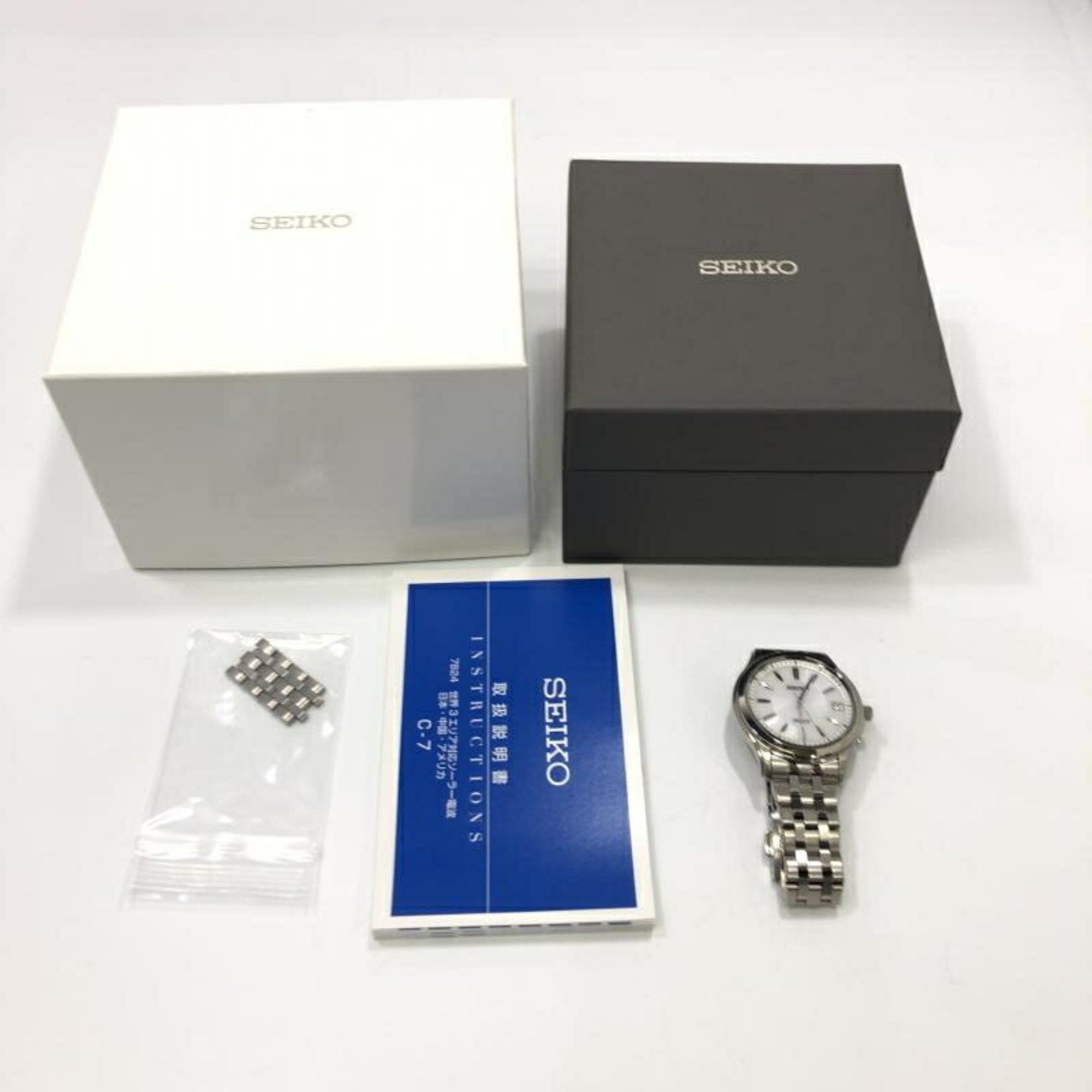 Seiko SEIKO DOLCE White Dial Solar 7B24-0AV0 Seiko Watch Size ONE SIZE - 7 Thumbnail