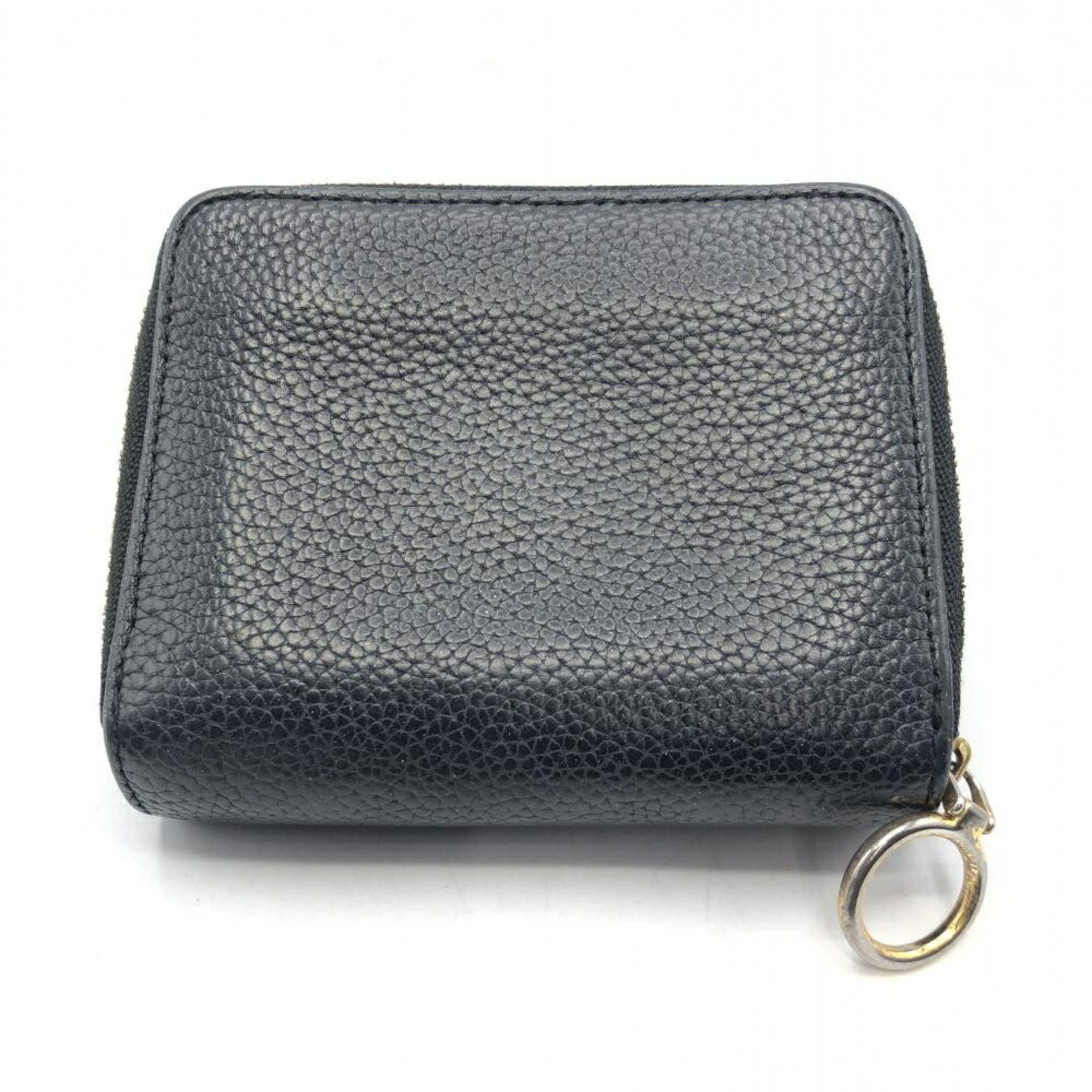Tory Burch Tory Burch Bi-fold Wallet Black Round Grain Size ONE SIZE - 2 Thumbnail