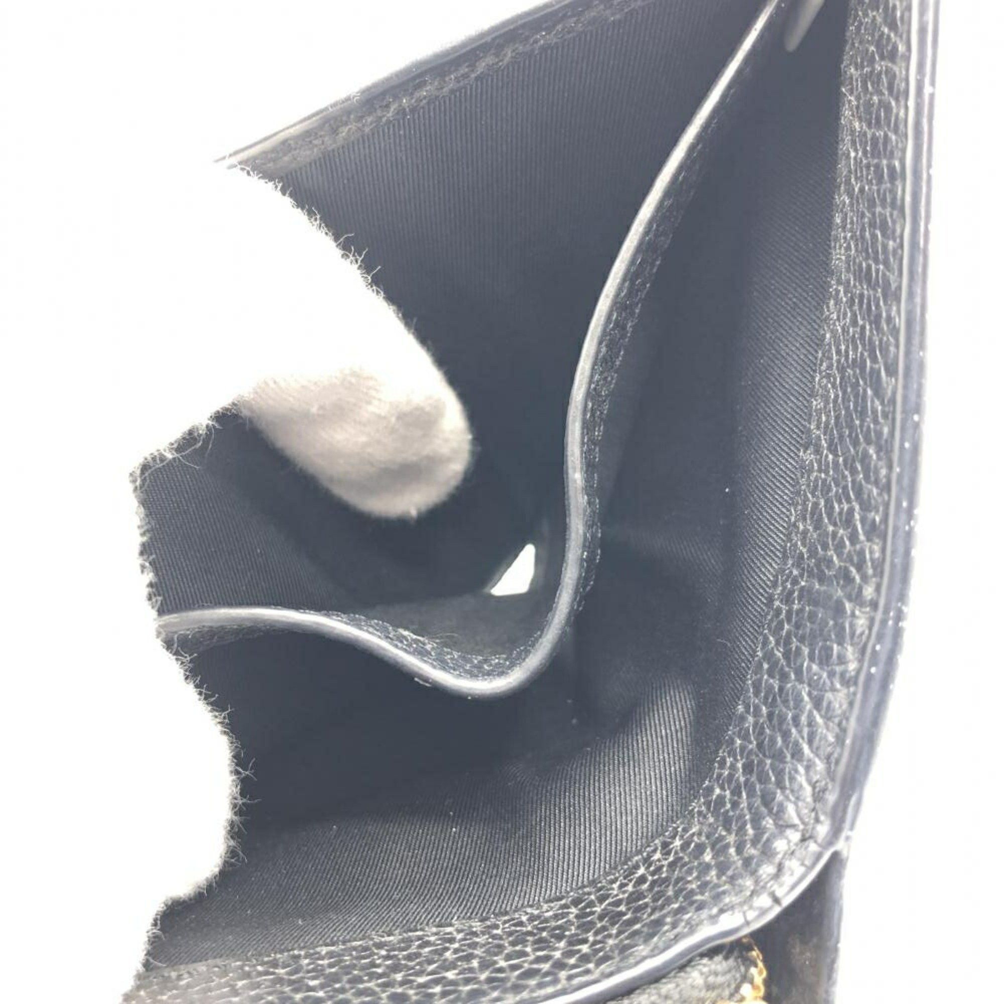 Tory Burch Tory Burch Bi-fold Wallet Black Round Grain Size ONE SIZE - 6 Thumbnail