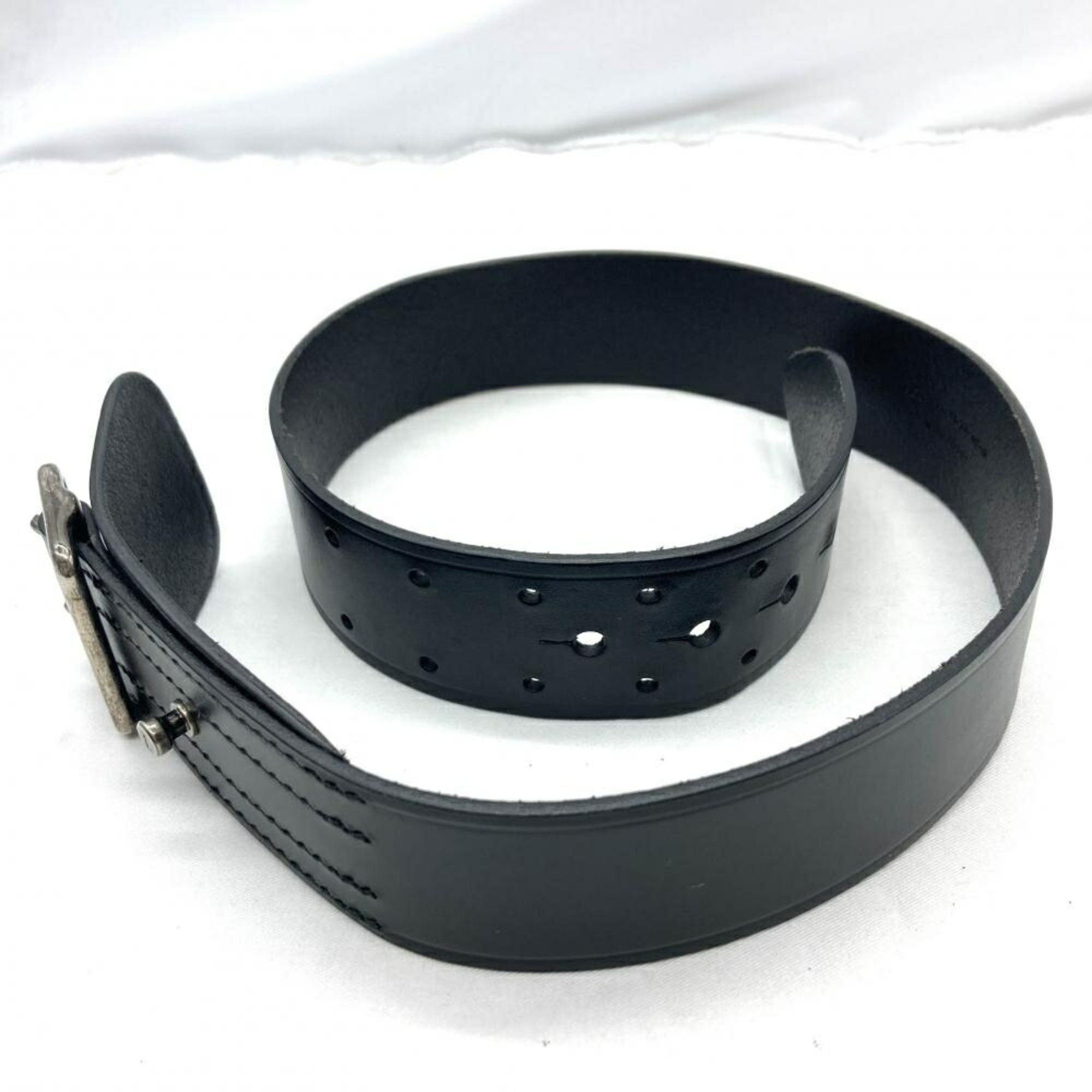 Yves Saint Laurent Yves Saint Laurent Leather Belt Black Size ONE SIZE - 2 Thumbnail