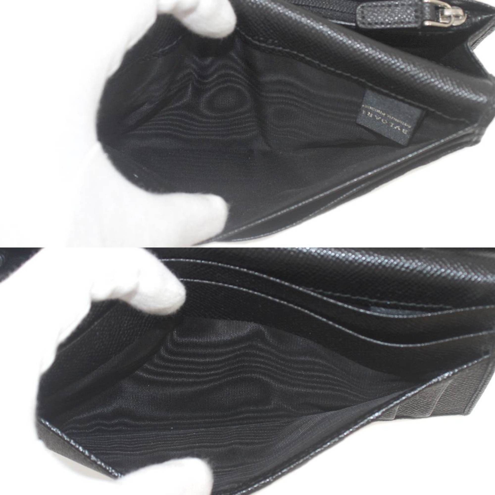 Bvlgari BVLGARI Bulgari Bi-fold Long Wallet Leather Black 2721361 Y Size ONE SIZE - 8 Thumbnail