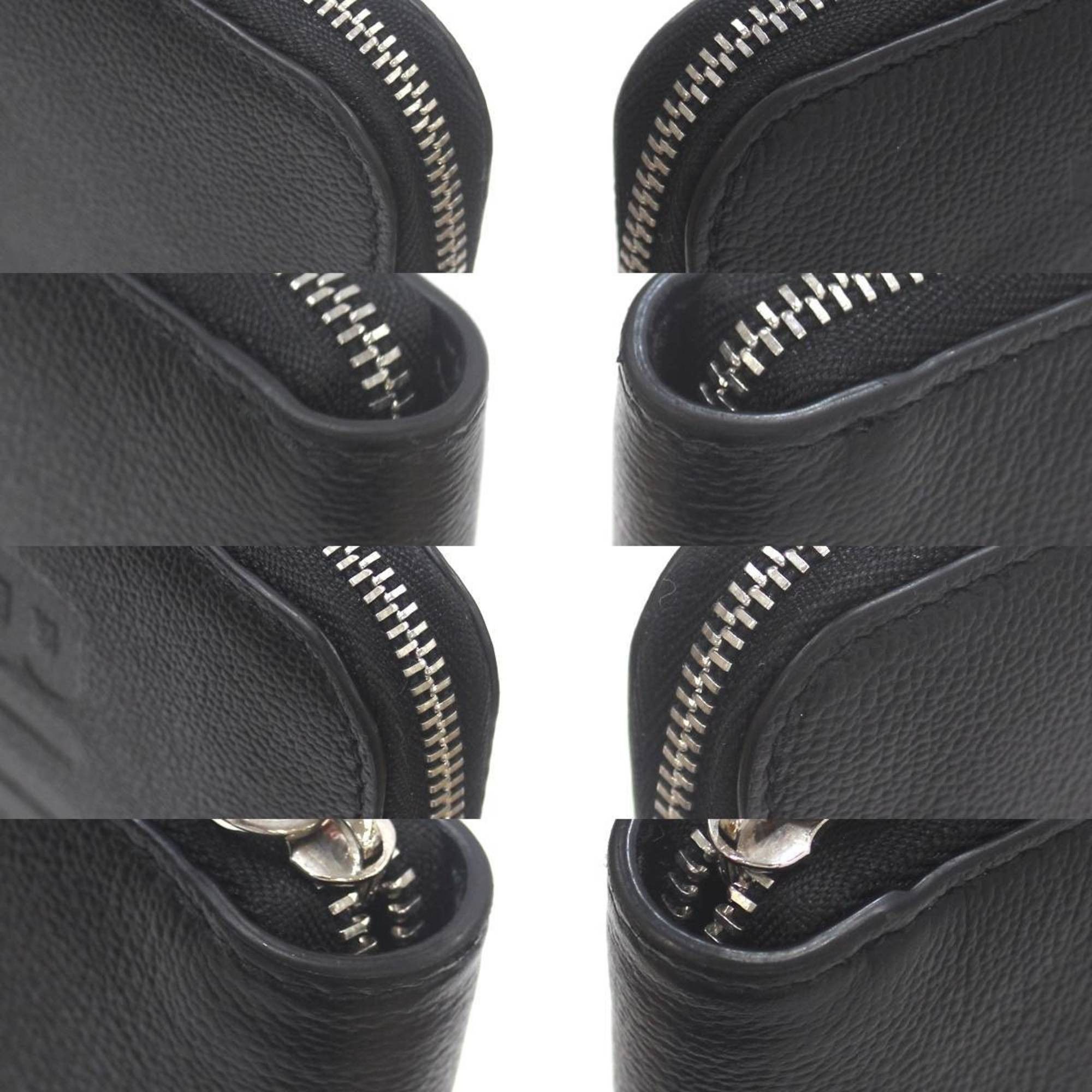 Burberry Burberry round zip long wallet in leather and black Size ONE SIZE - 5 Thumbnail