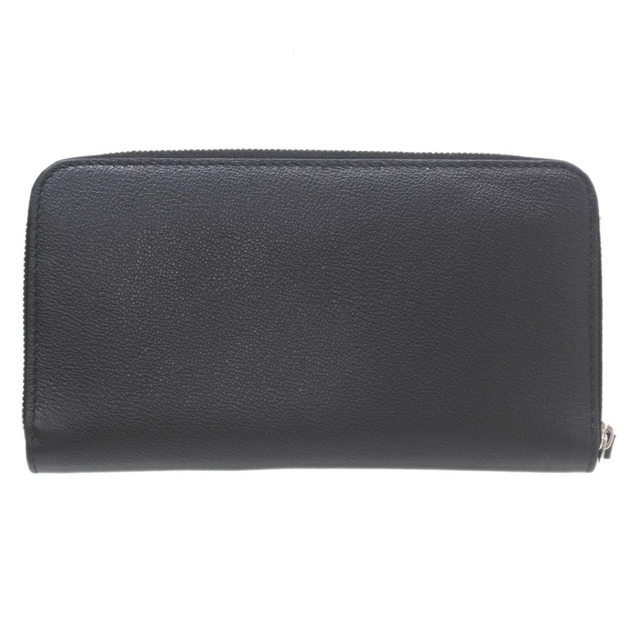 Burberry Burberry round zip long wallet in leather and black Size ONE SIZE - 3 Thumbnail