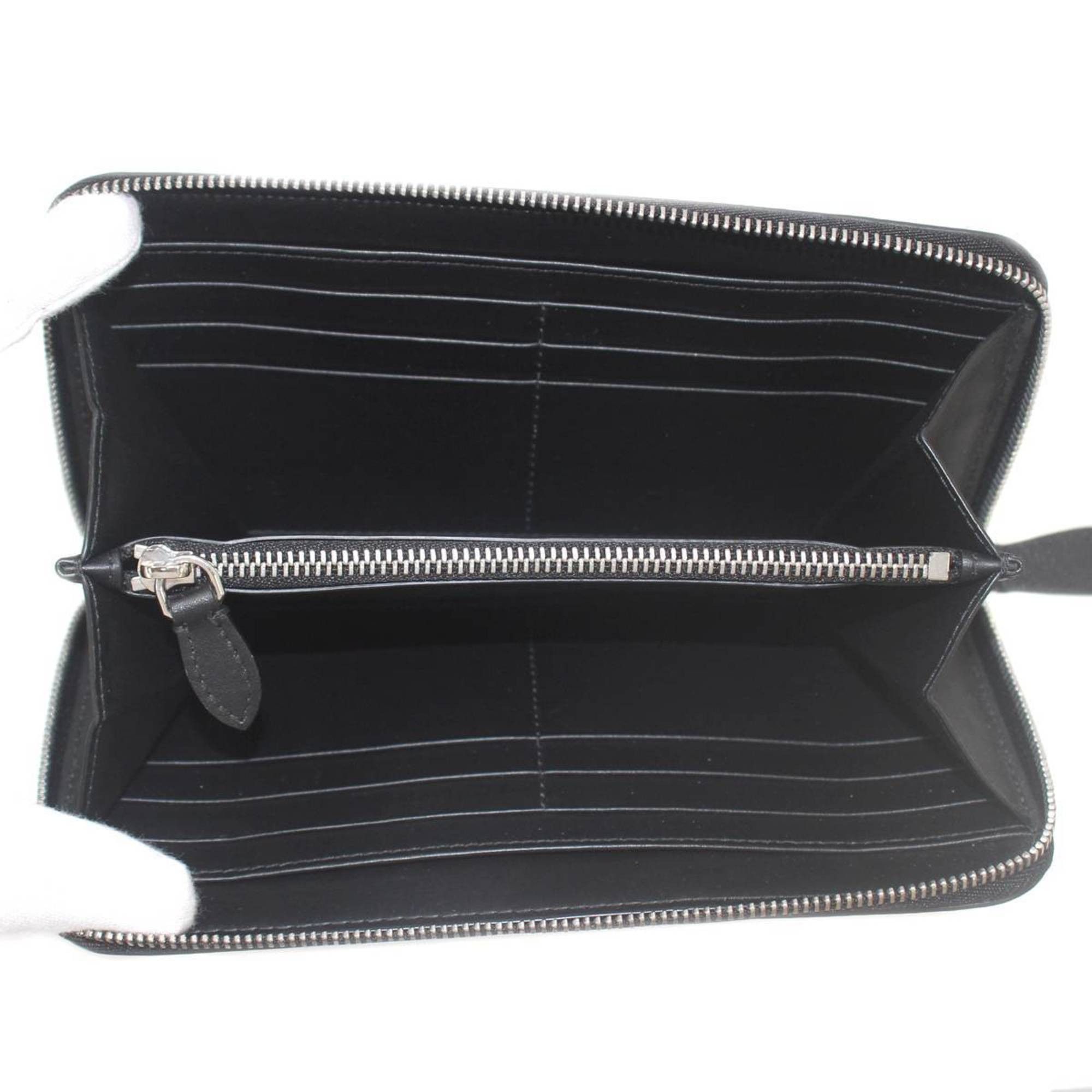 Burberry Burberry round zip long wallet in leather and black Size ONE SIZE - 6 Thumbnail