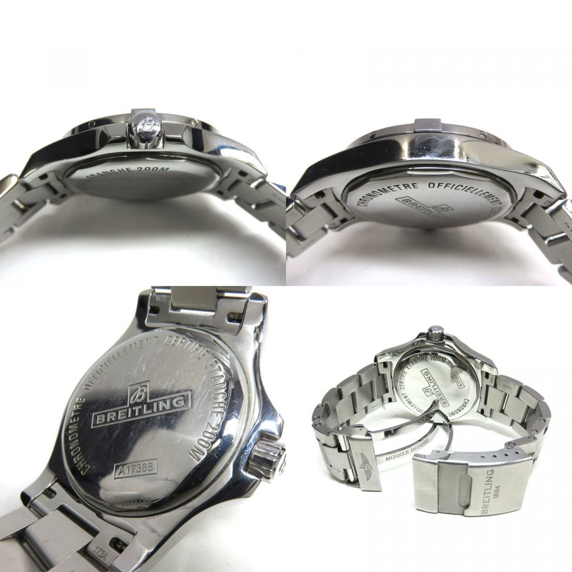 Breitling BREITLING Colt 44 Automatic Date A17388 Black Men's Watch Size ONE SIZE - 5 Thumbnail
