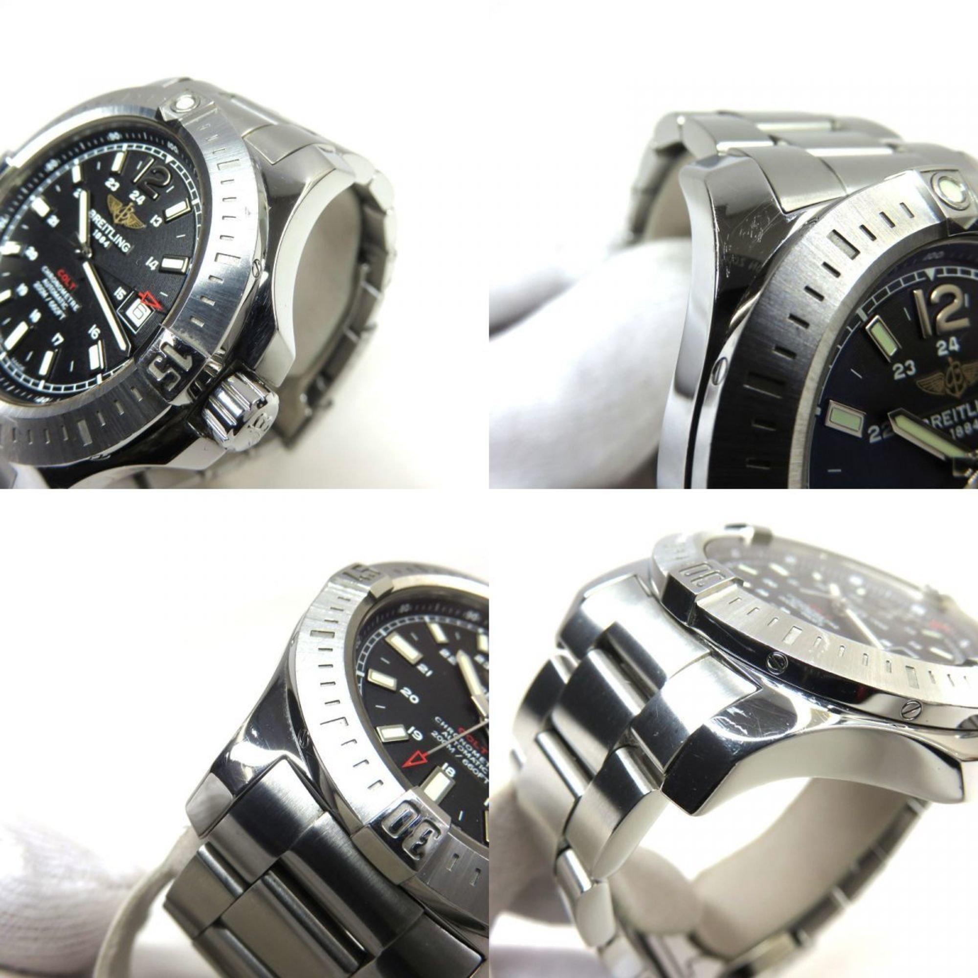 Breitling BREITLING Colt 44 Automatic Date A17388 Black Men's Watch Size ONE SIZE - 7 Thumbnail