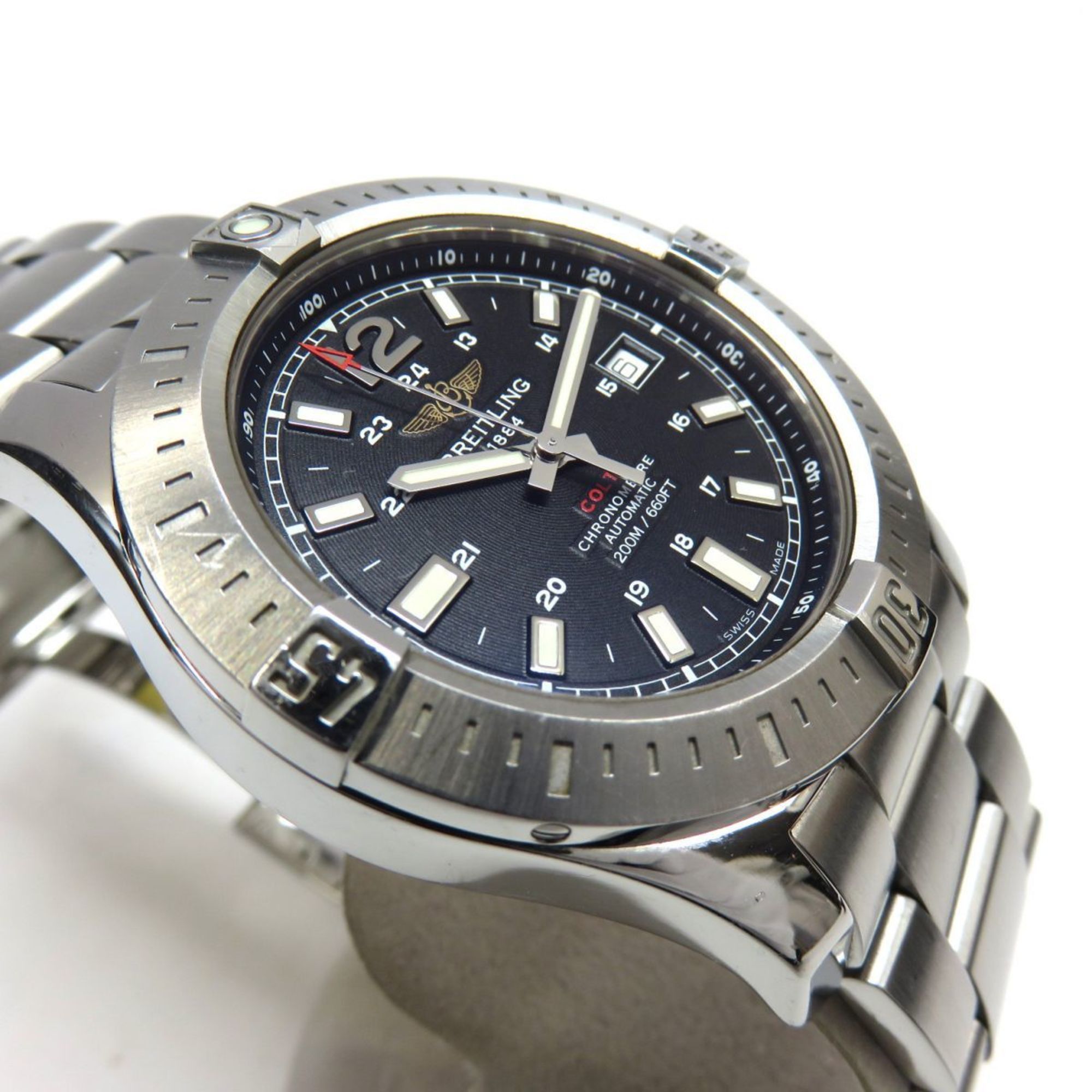 Breitling BREITLING Colt 44 Automatic Date A17388 Black Men's Watch Size ONE SIZE - 4 Thumbnail